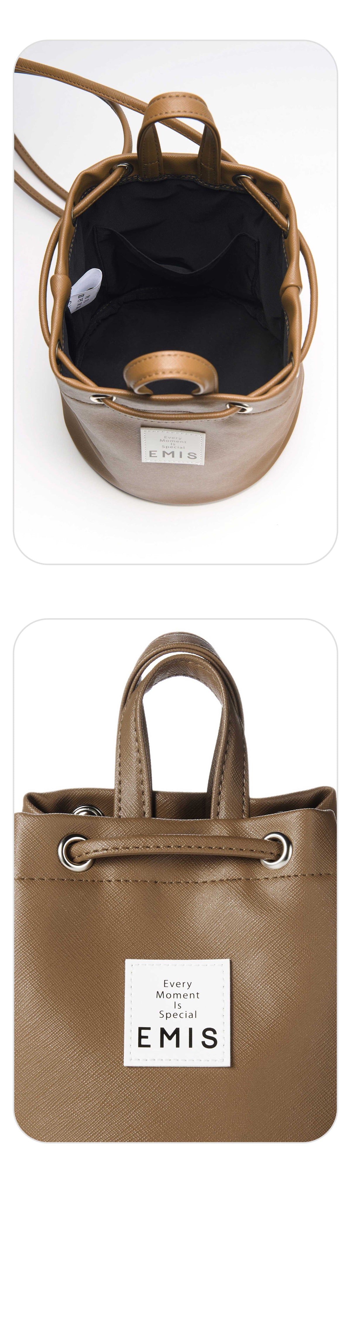 EMIS Leather Mini Back Pack-Brown