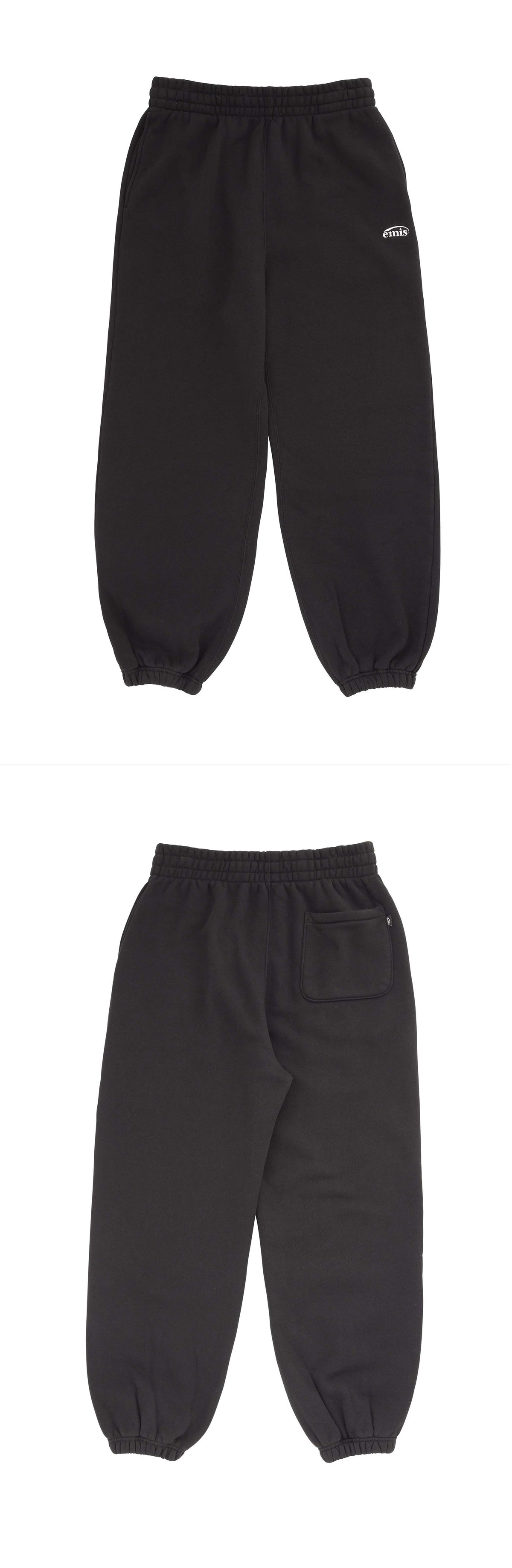 EMIS Essential Heavy Sweat Pants-Black