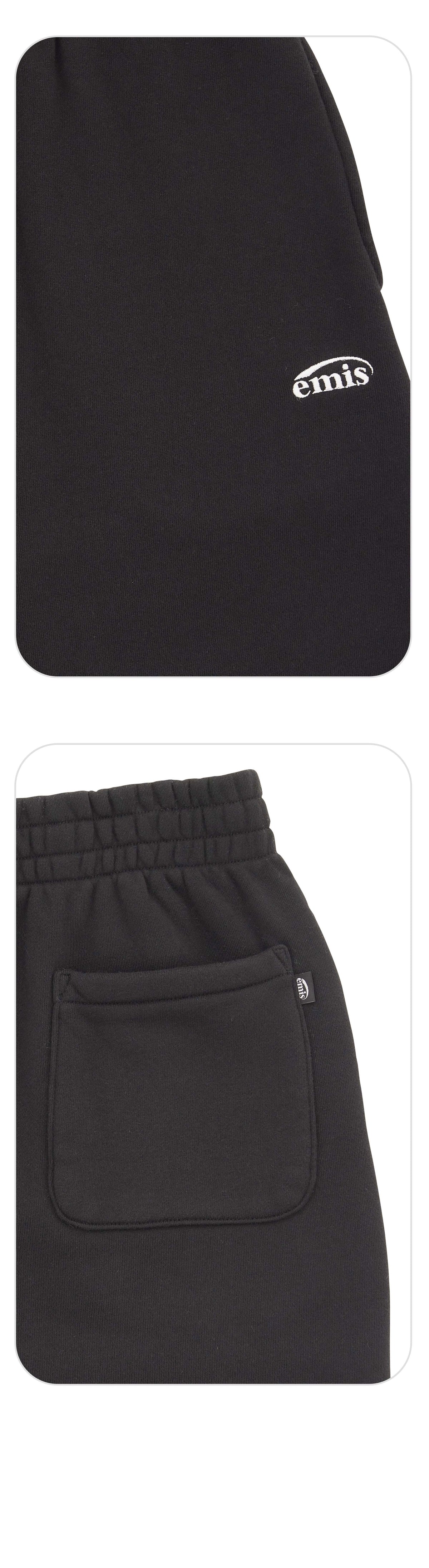 EMIS Essential Heavy Sweat Pants-Black