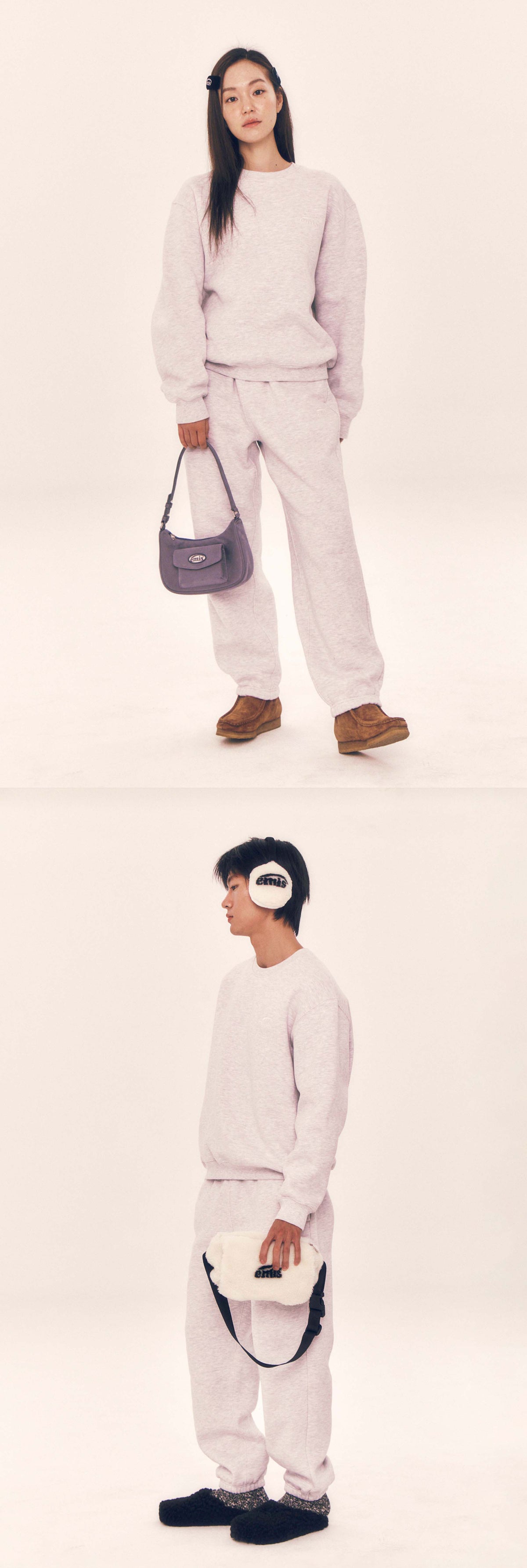 EMIS Essential Heavy Sweat Pants-Gray