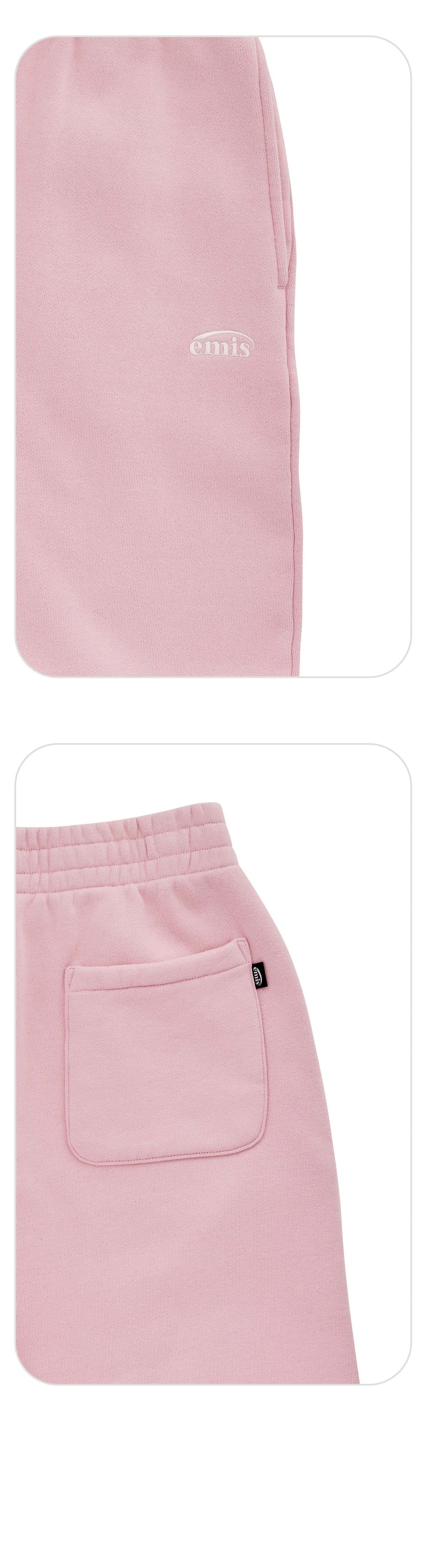 EMIS Essential Heavy Sweat Pants-Pink