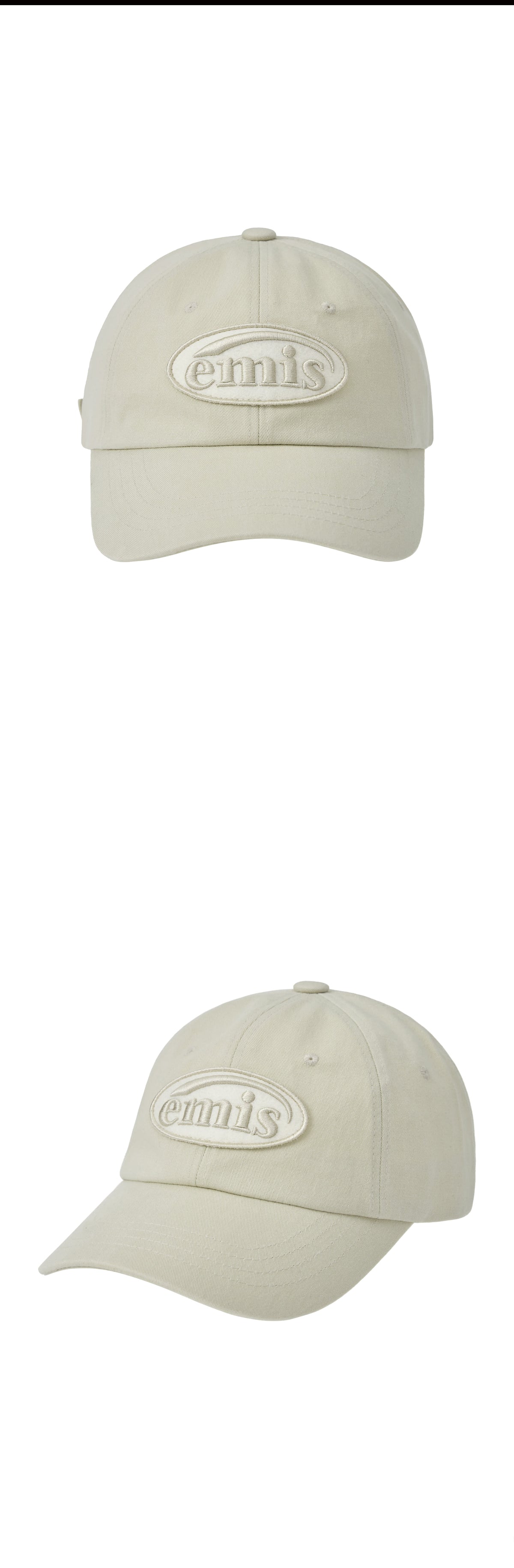 EMIS Tone On Tone Wappen Ball Cap-Beige
