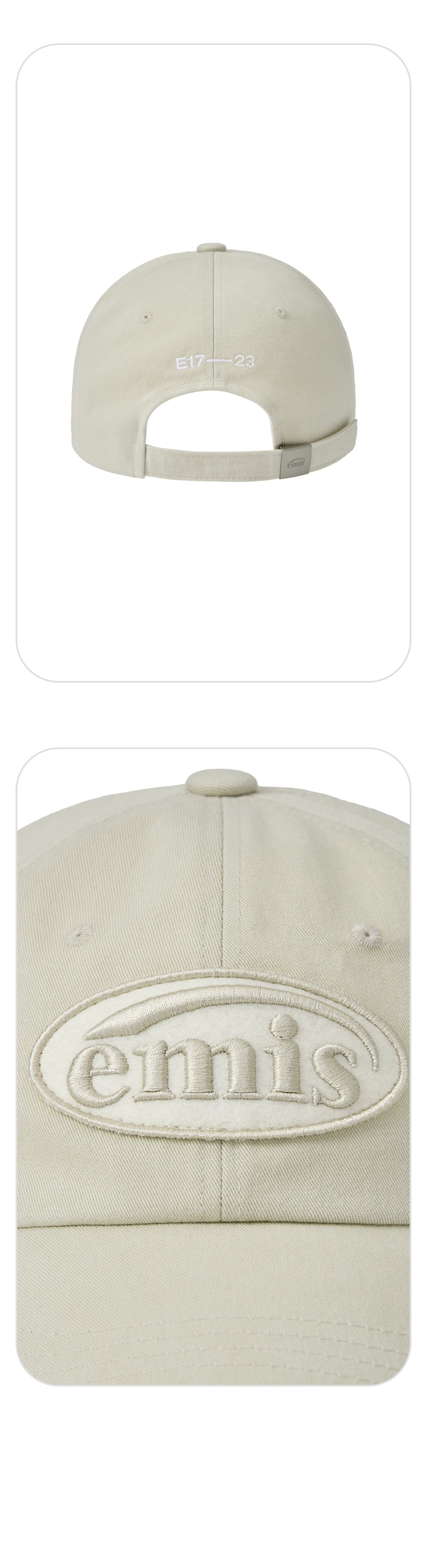 EMIS Tone On Tone Wappen Ball Cap-Beige