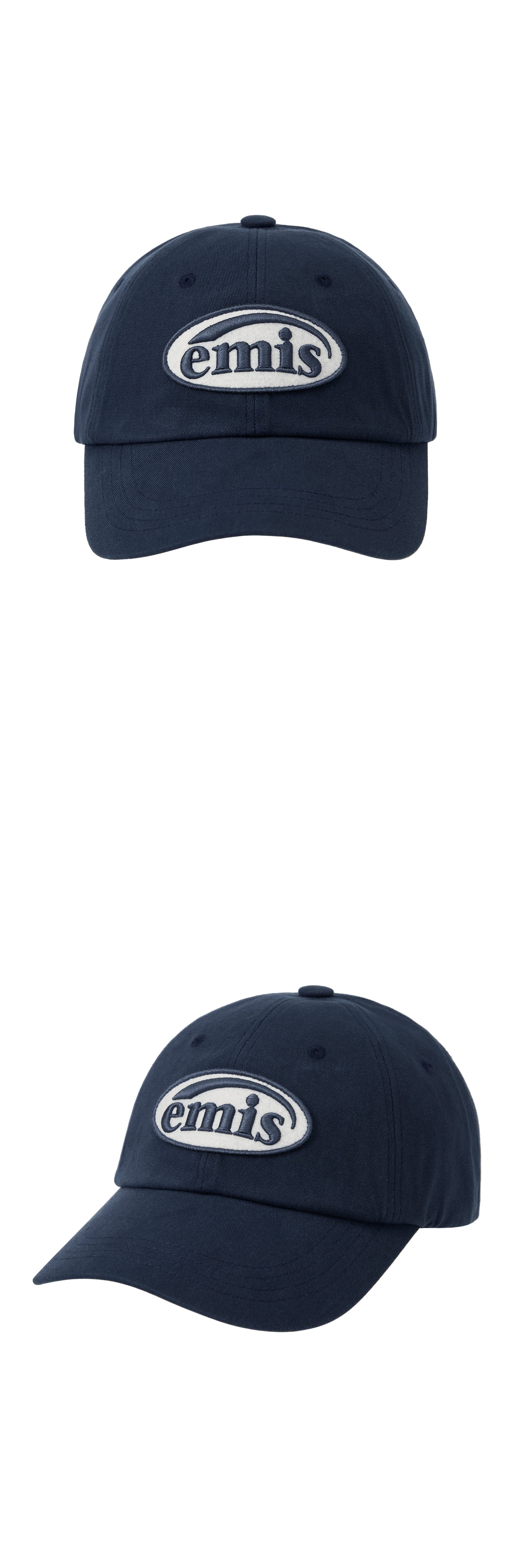 Emis Tone ON Tone Wappen Ball Cap-Navy
