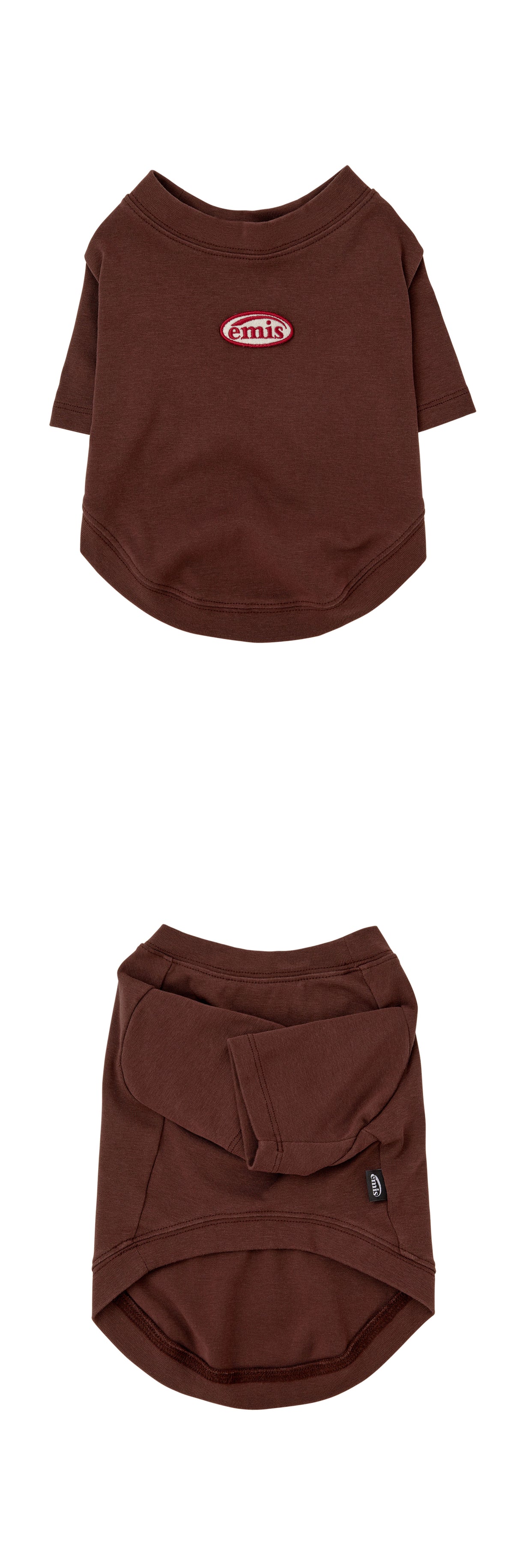 EMIS Mini Wappen Tee-Brown