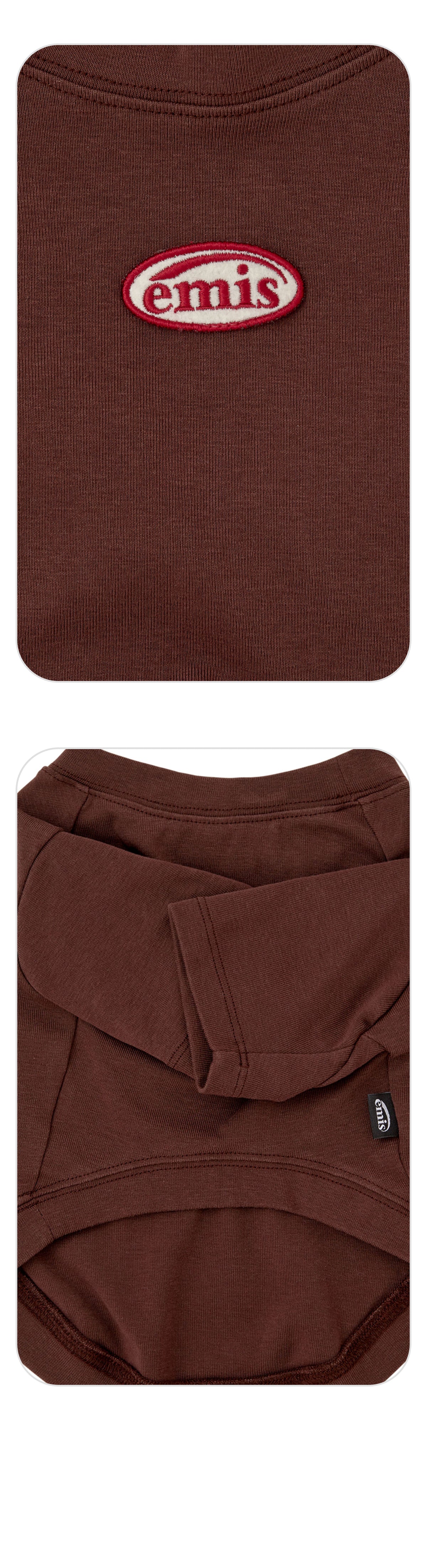EMIS Mini Wappen Tee-Brown