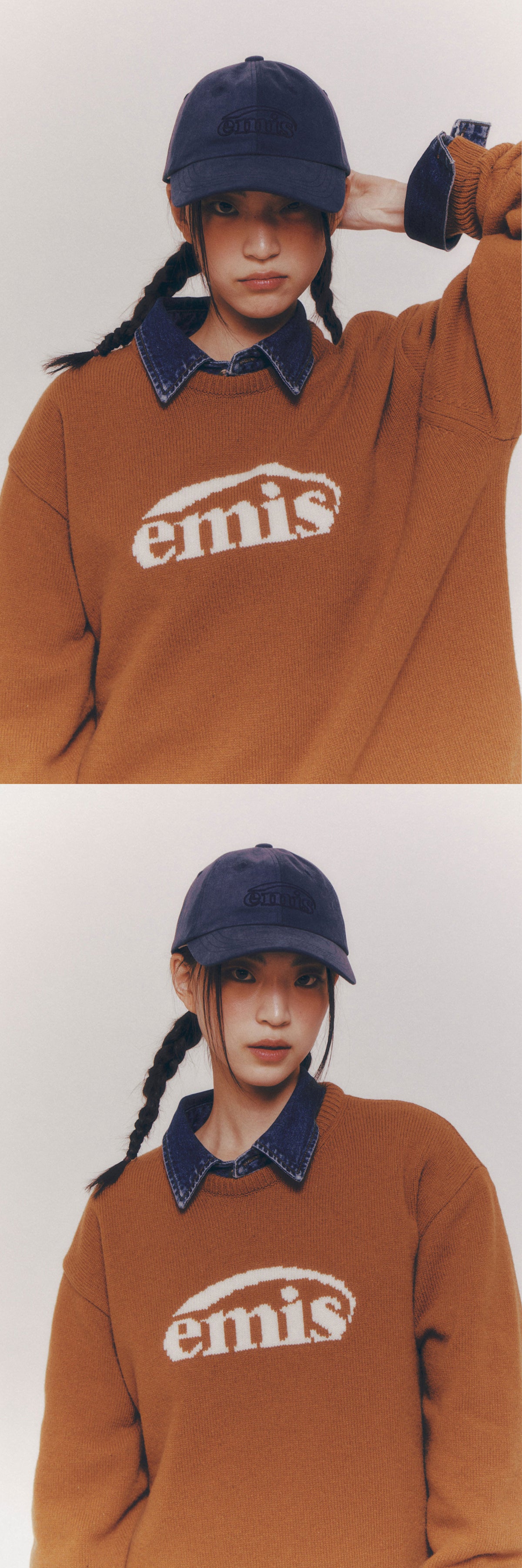 EMIS Cotton Brushed Ball Cap-Navy