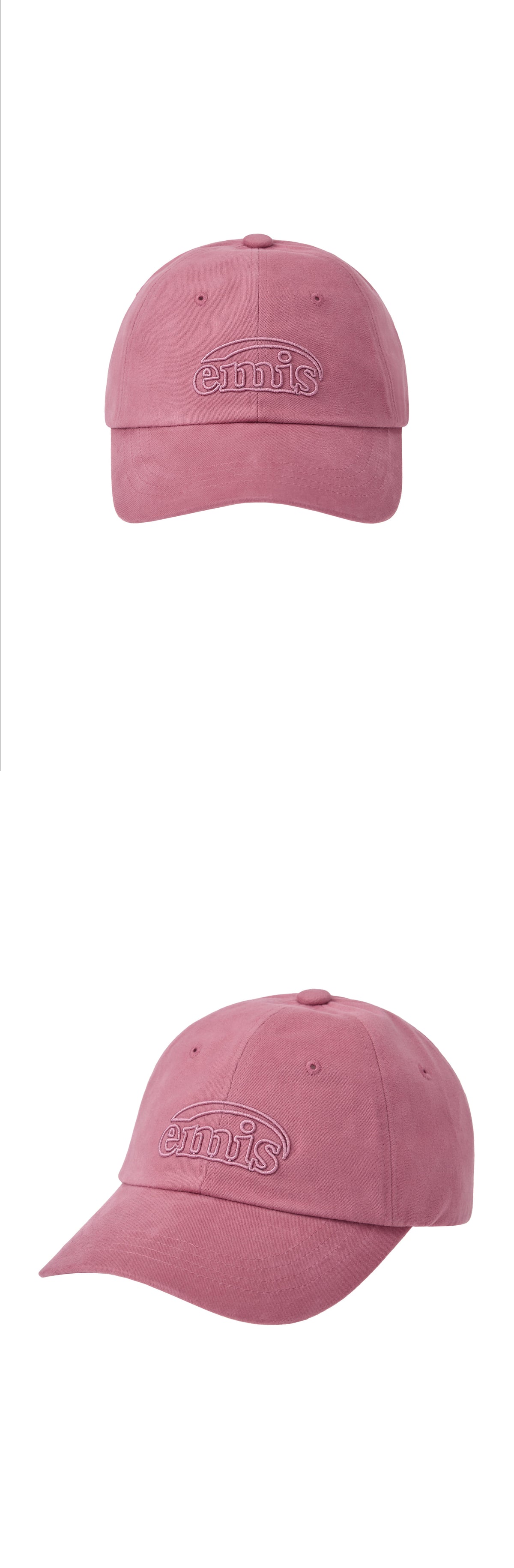 EMIS Cotton Brushed Ball Cap-Pink