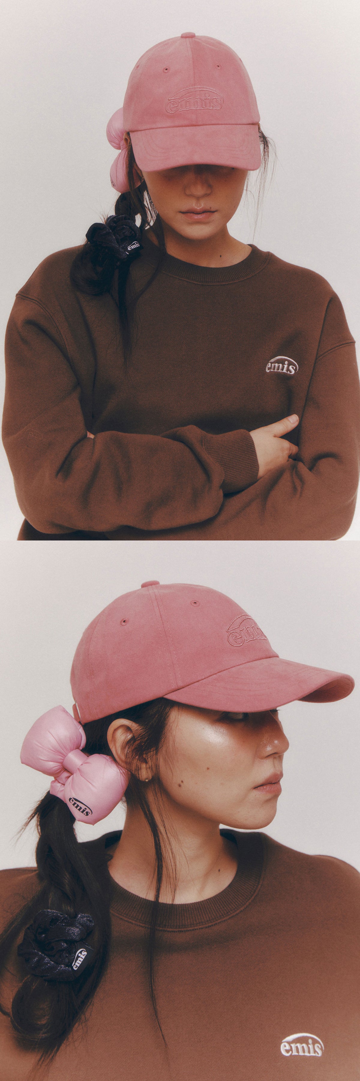 EMIS Cotton Brushed Ball Cap-Pink