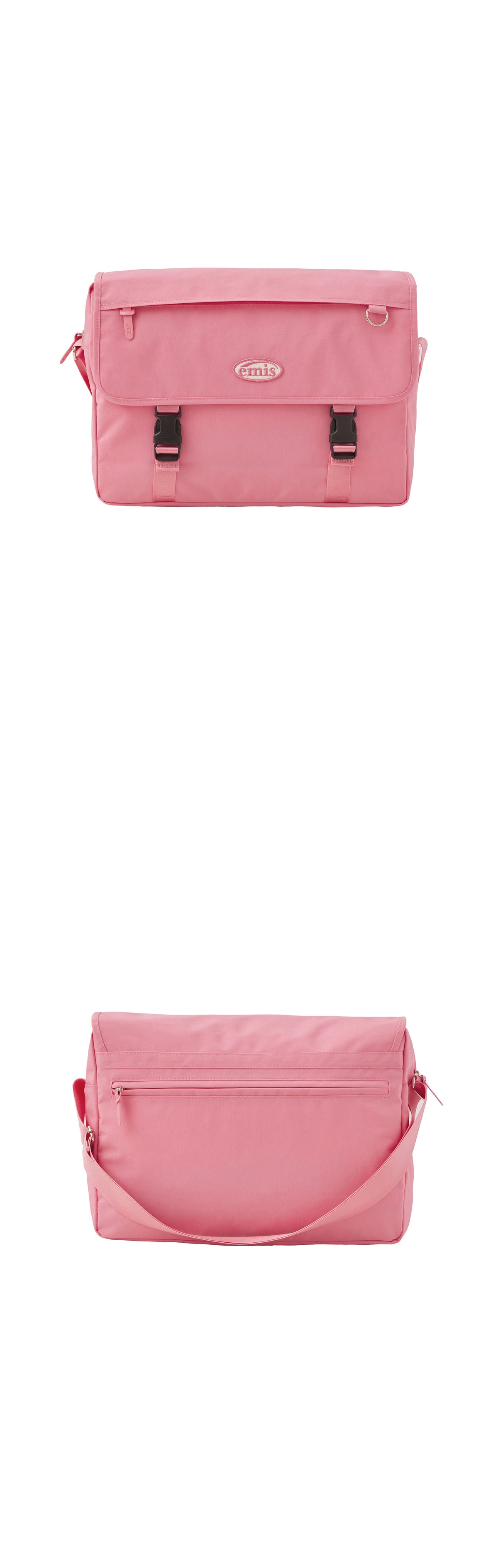 EMIS Nylon Messenger Bag-Pink