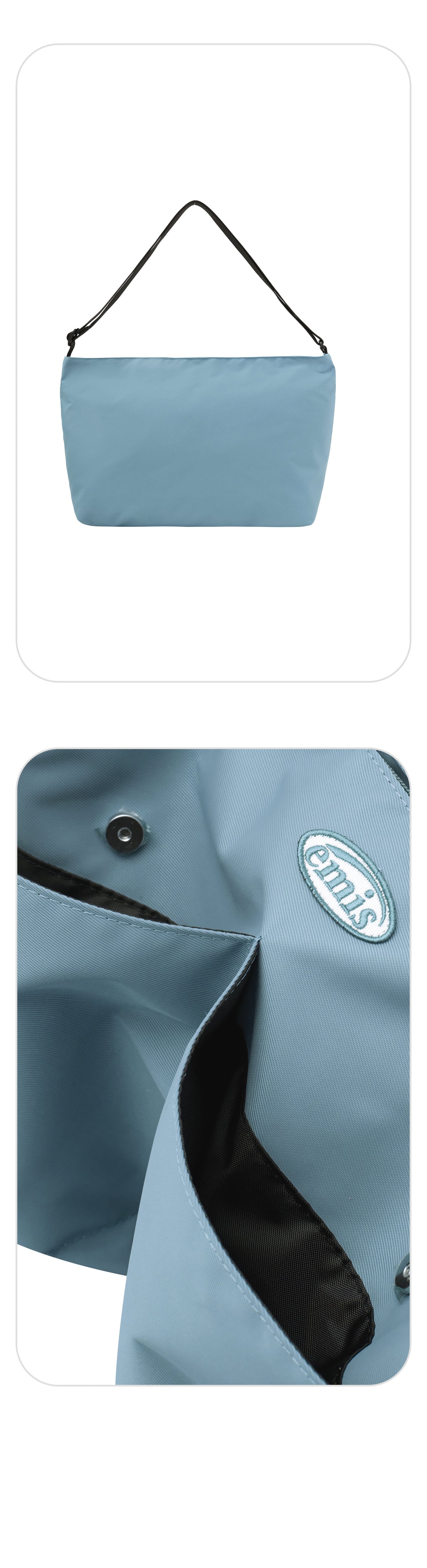 EMIS Nylon Crossed Body Bag-Blue