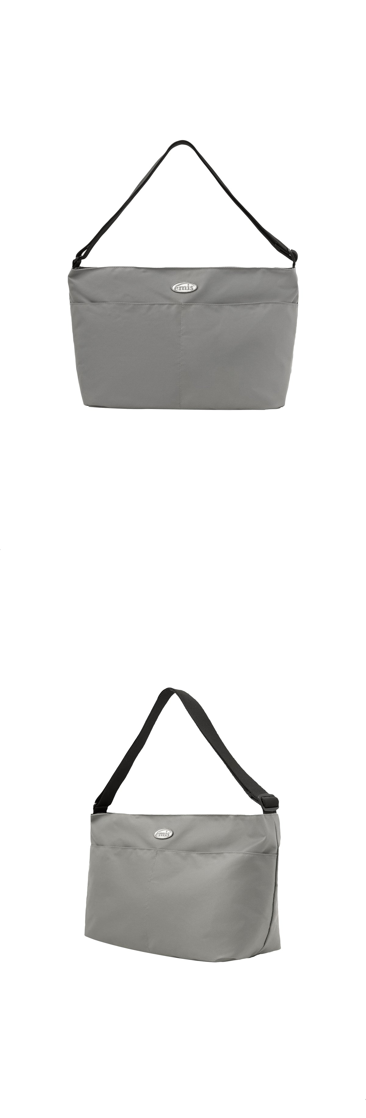 EMIS Nylon Crossed Body Bag-Gray