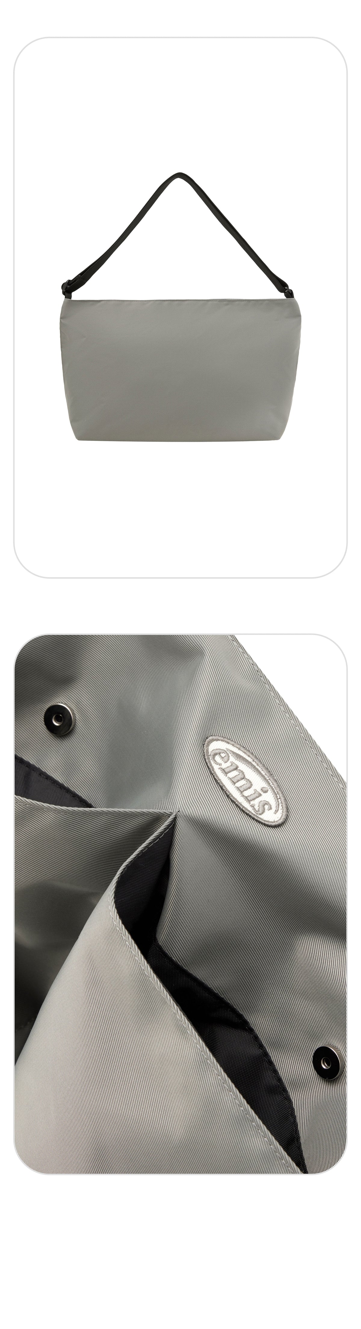 EMIS Nylon Crossed Body Bag-Gray