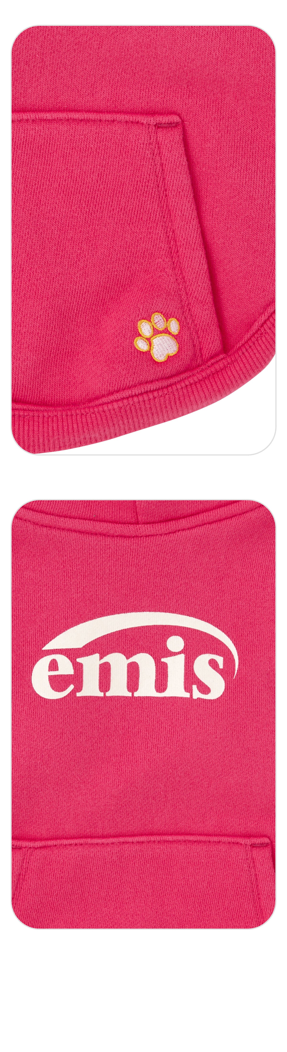 EMIS New Logo Big Hoodie-Hot Pink