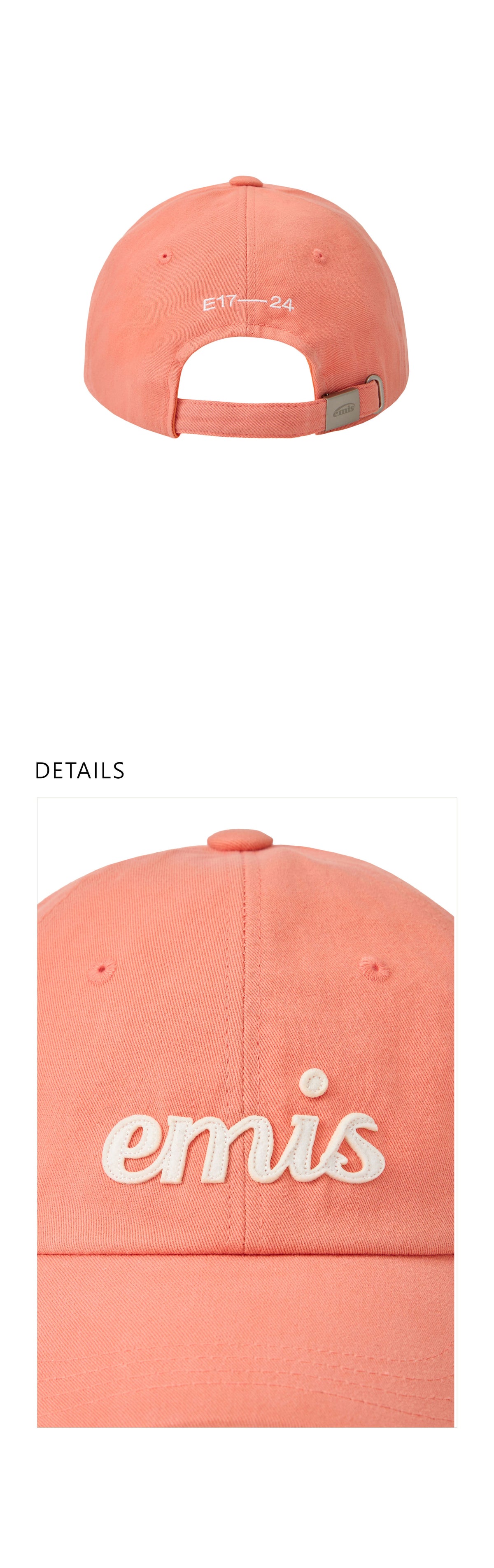 EMIS Applique Ball Cap-Apricot