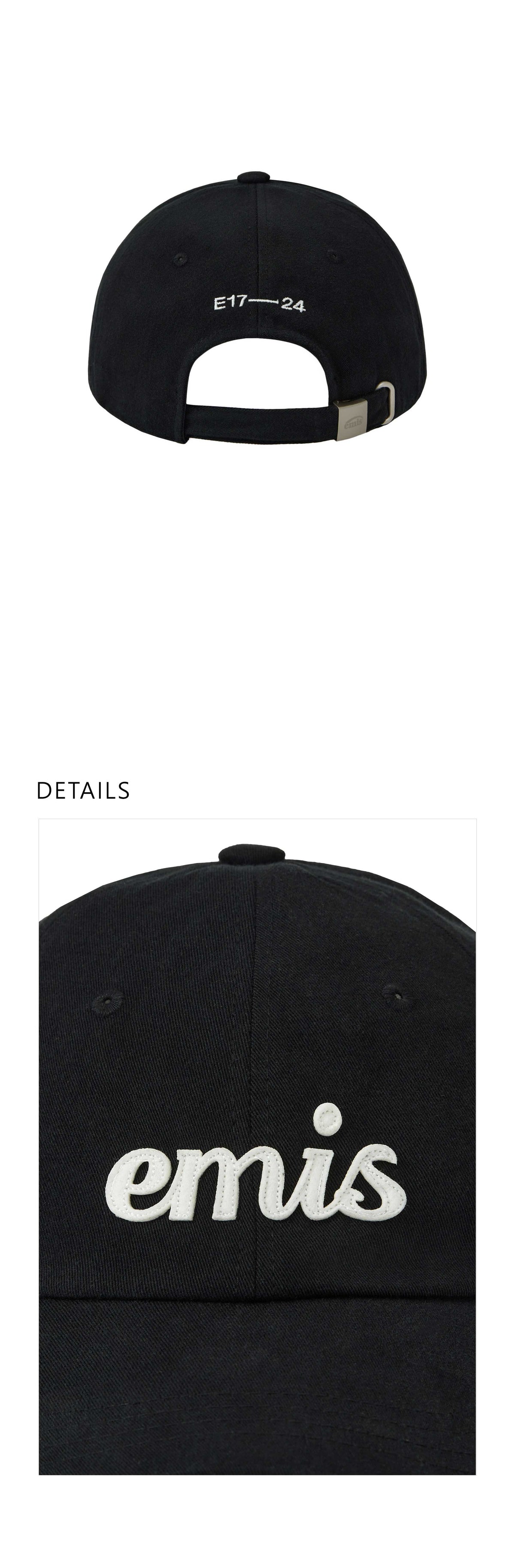 EMIS Applique Ball Cap-Black