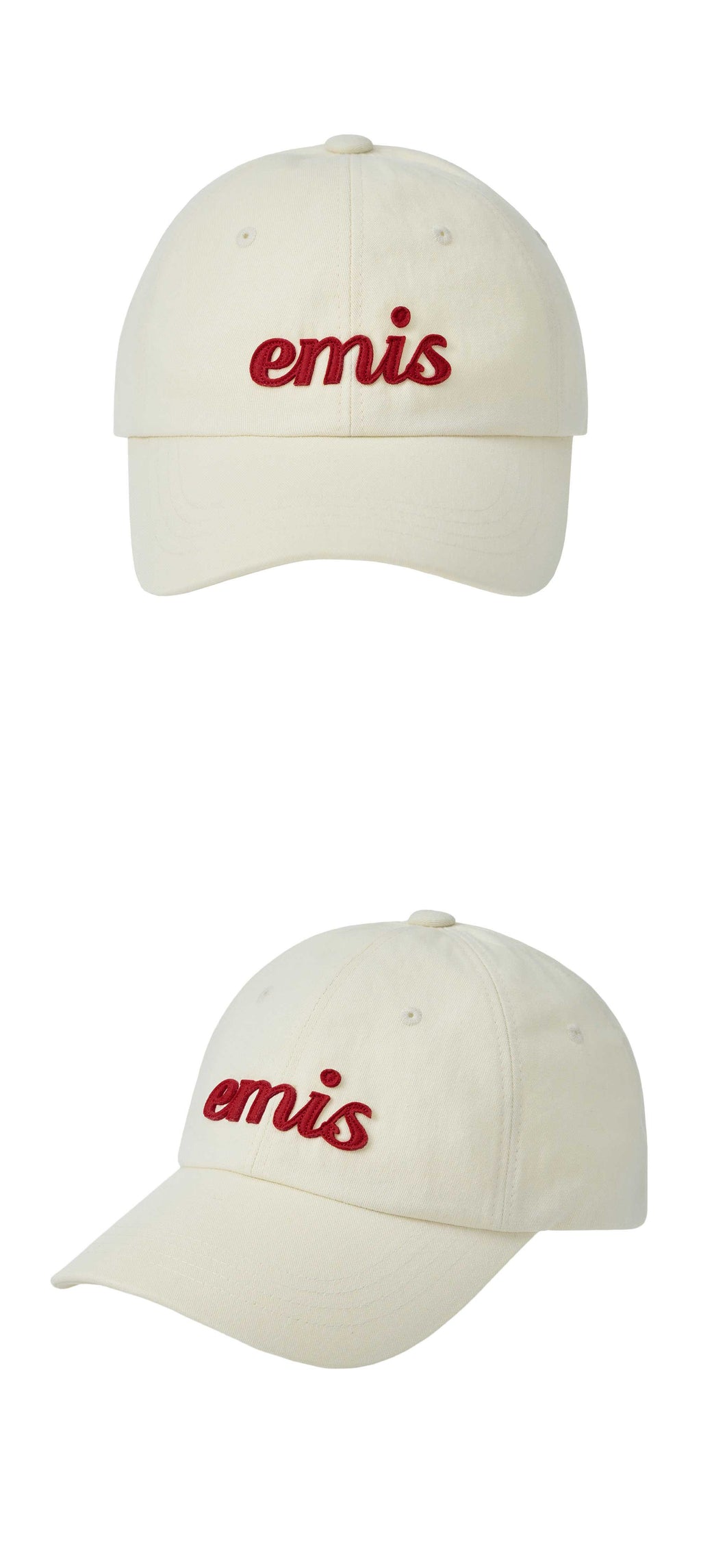 Emis Applique Ball Cap-Cream