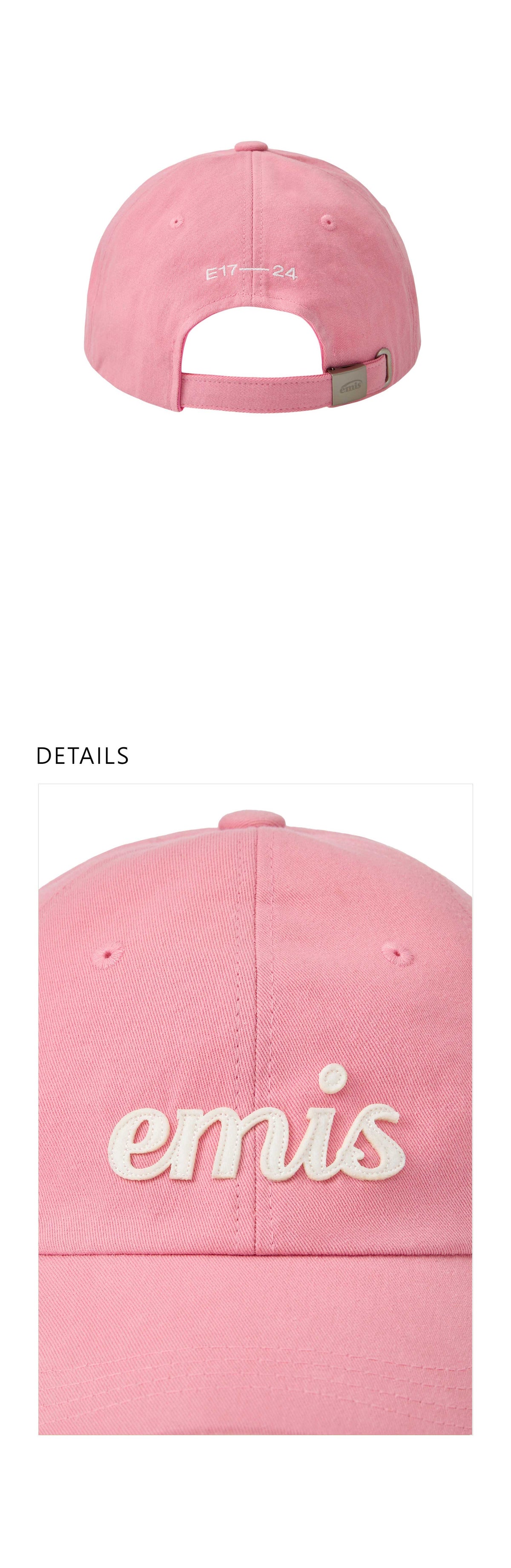 EMIS Applique Ball Cap-Pink