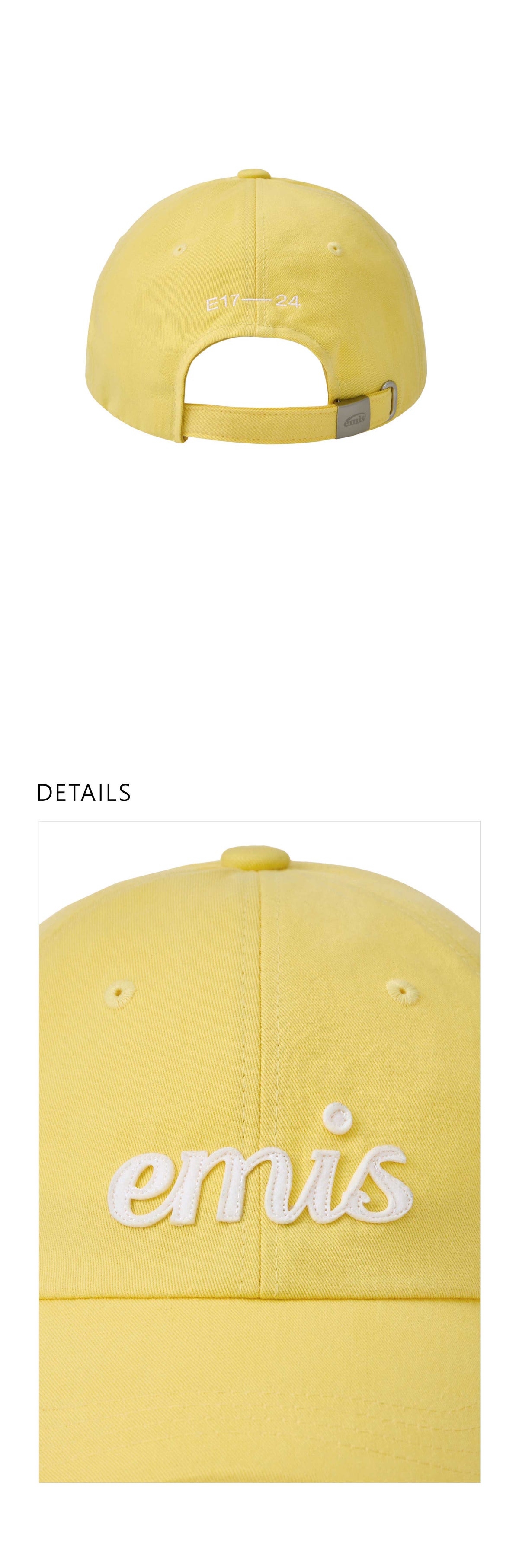 EMIS Applique Ball Cap-Yellow