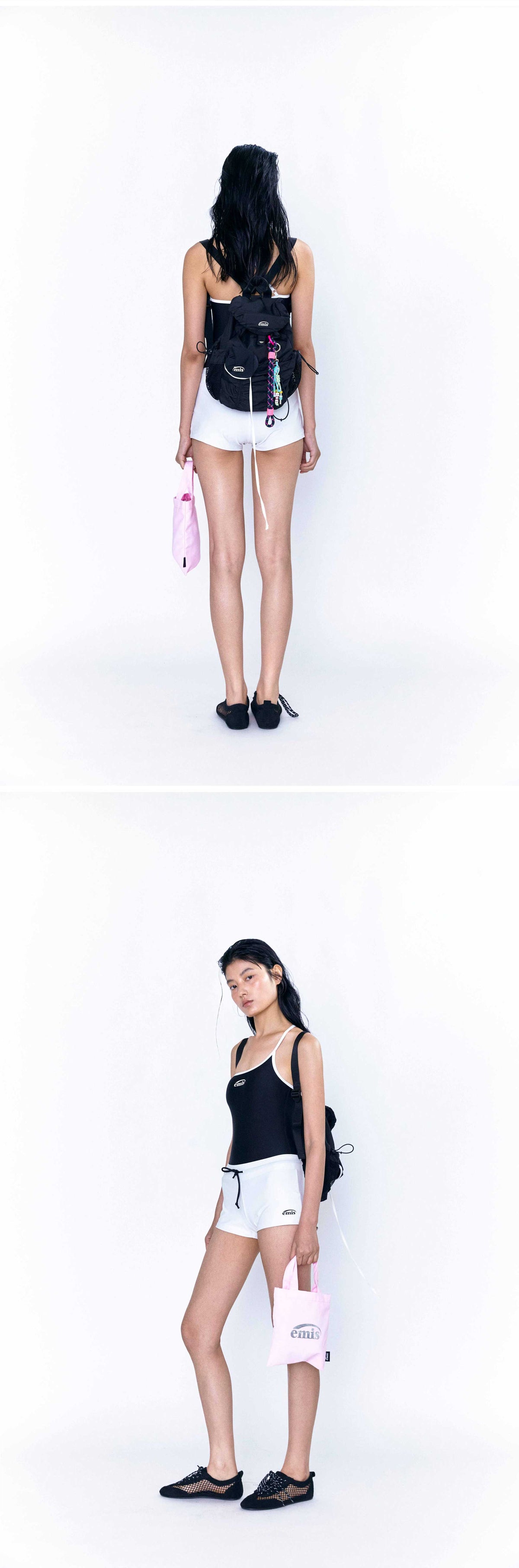 EMIS Silver Logo Mini Eco Bag-Pink