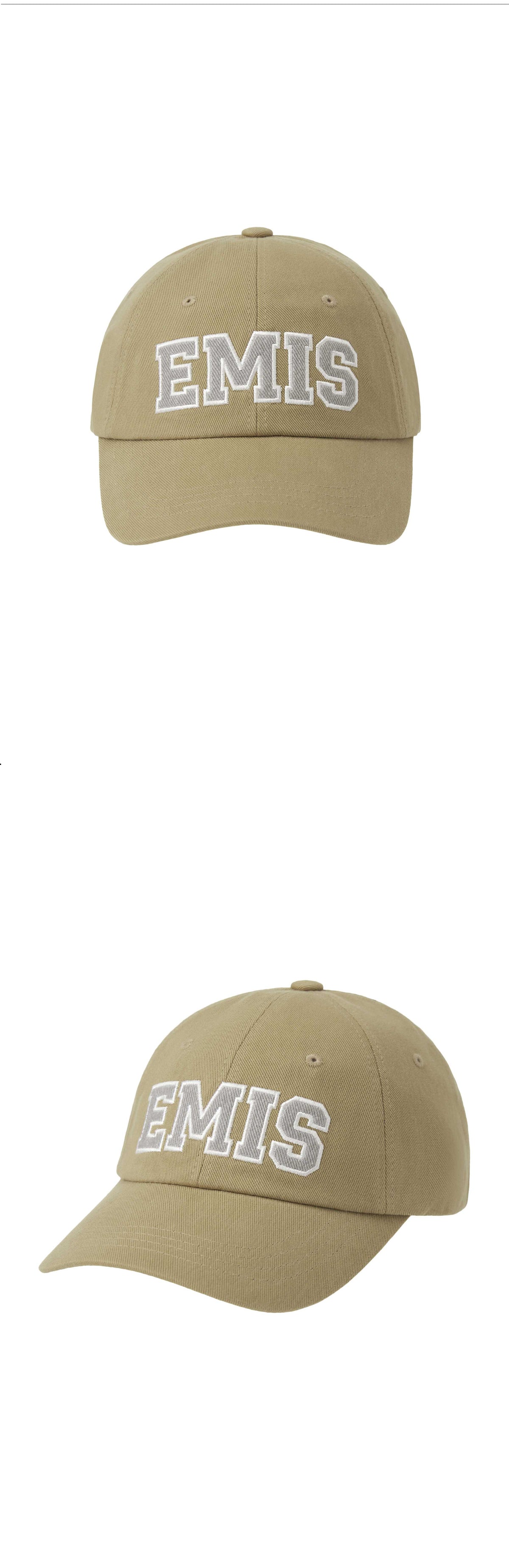 EMIS Twill Capital Logo Ball Cap-Beige