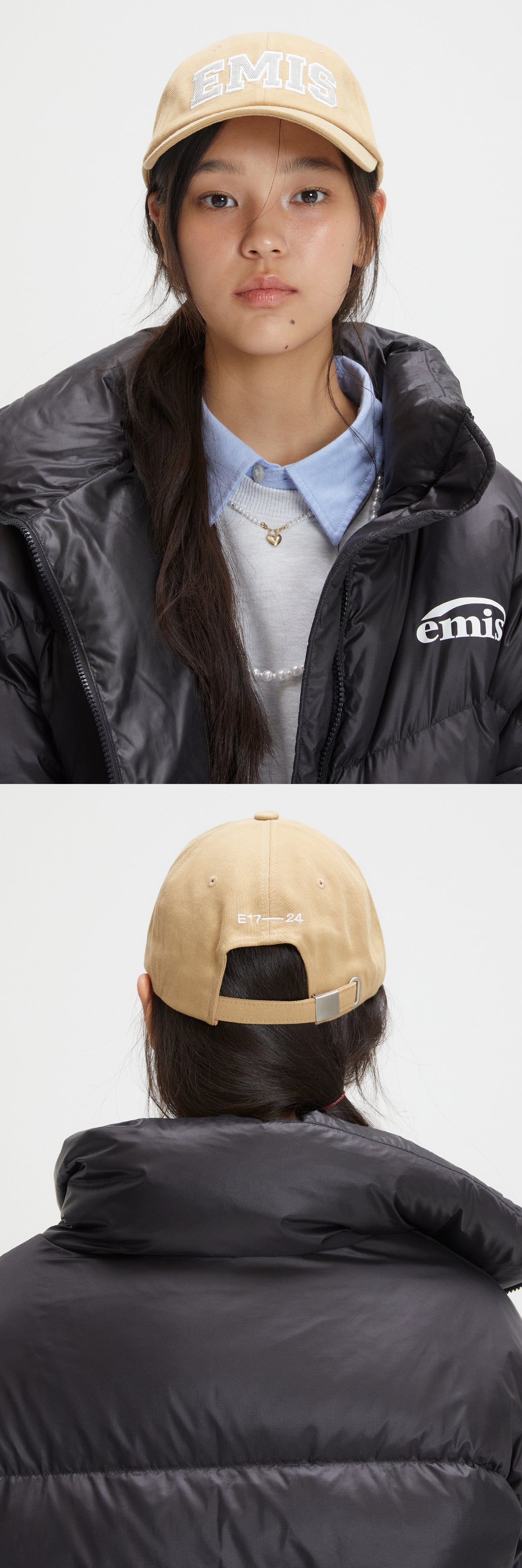 EMIS Twill Capital Logo Ball Cap-Beige