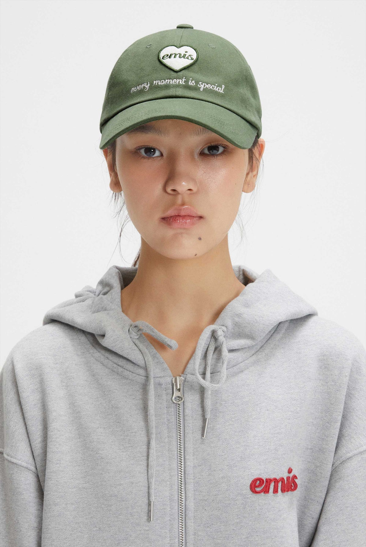 EMIS Heart Wappen Ball Cap-Khaki