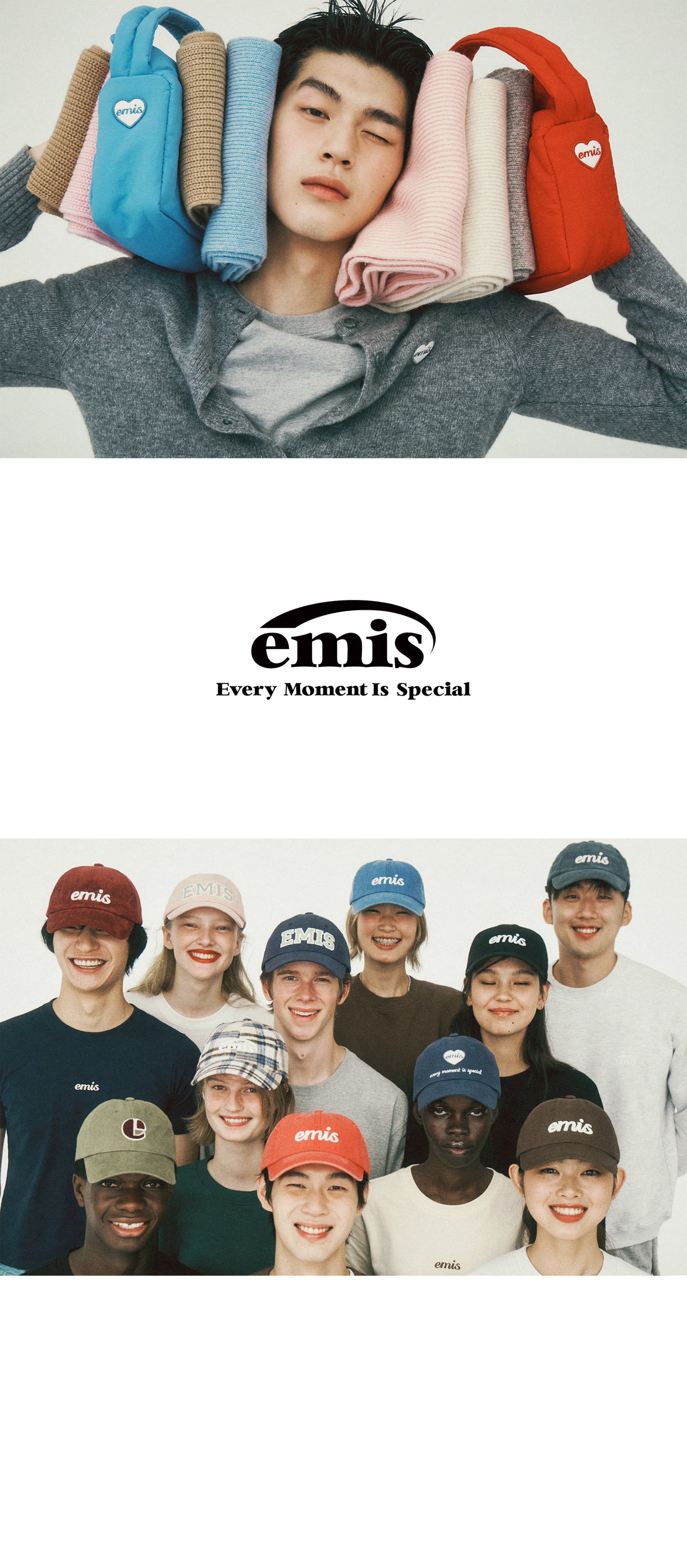 Emis Vintage Pigment Ball Cap-Blue