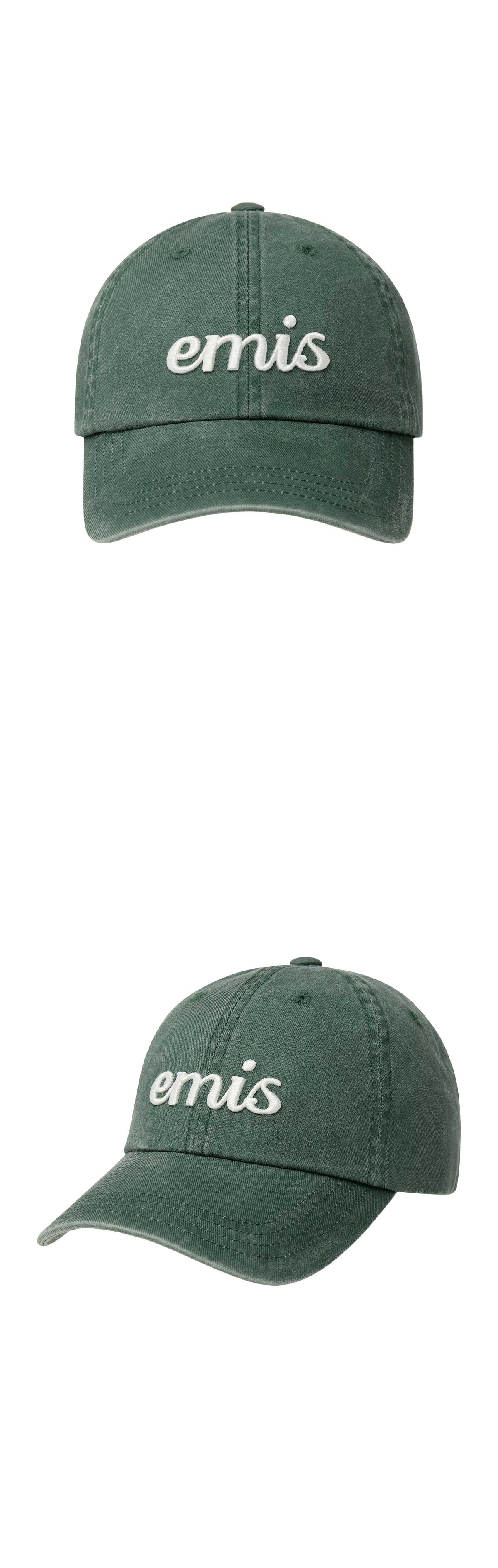 EMIS Vintage Pigment Ball Cap-Green