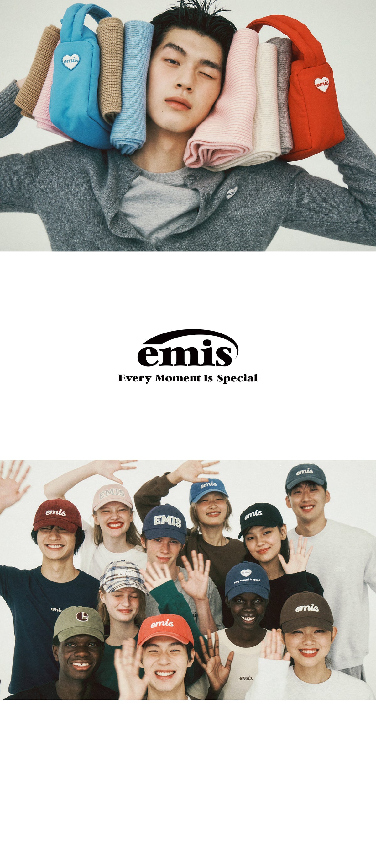 EMIS Applique Corduroy Ball Cap-Pink