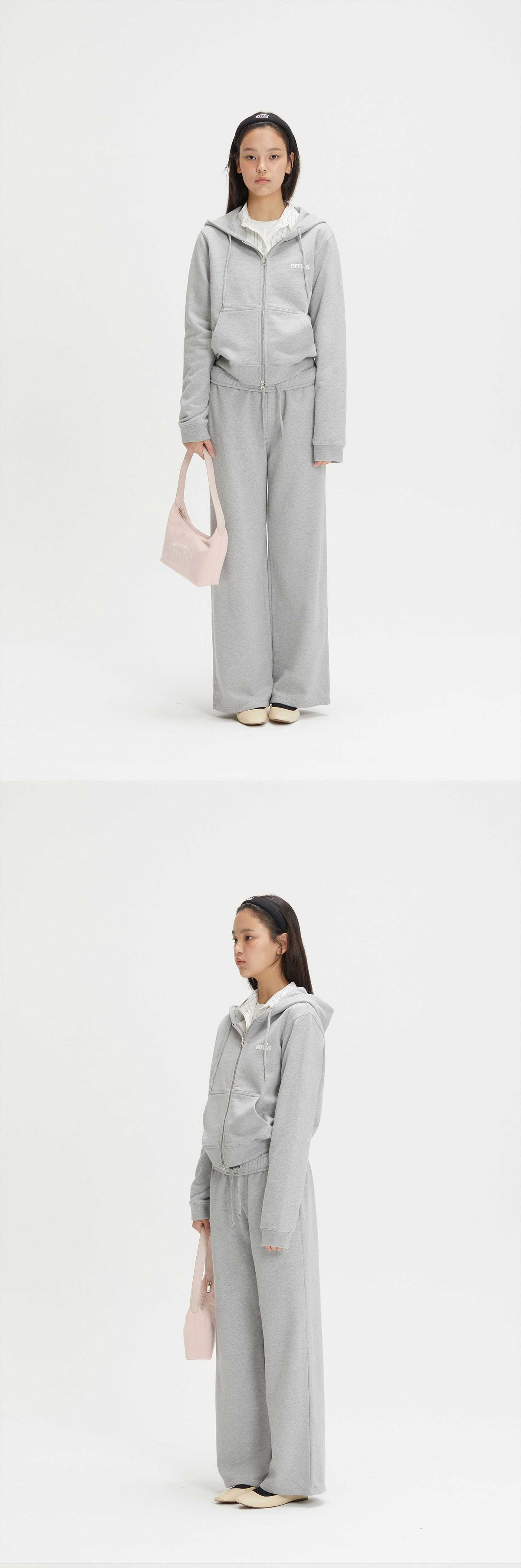EMIS Jersey Hobo Bag-Pink
