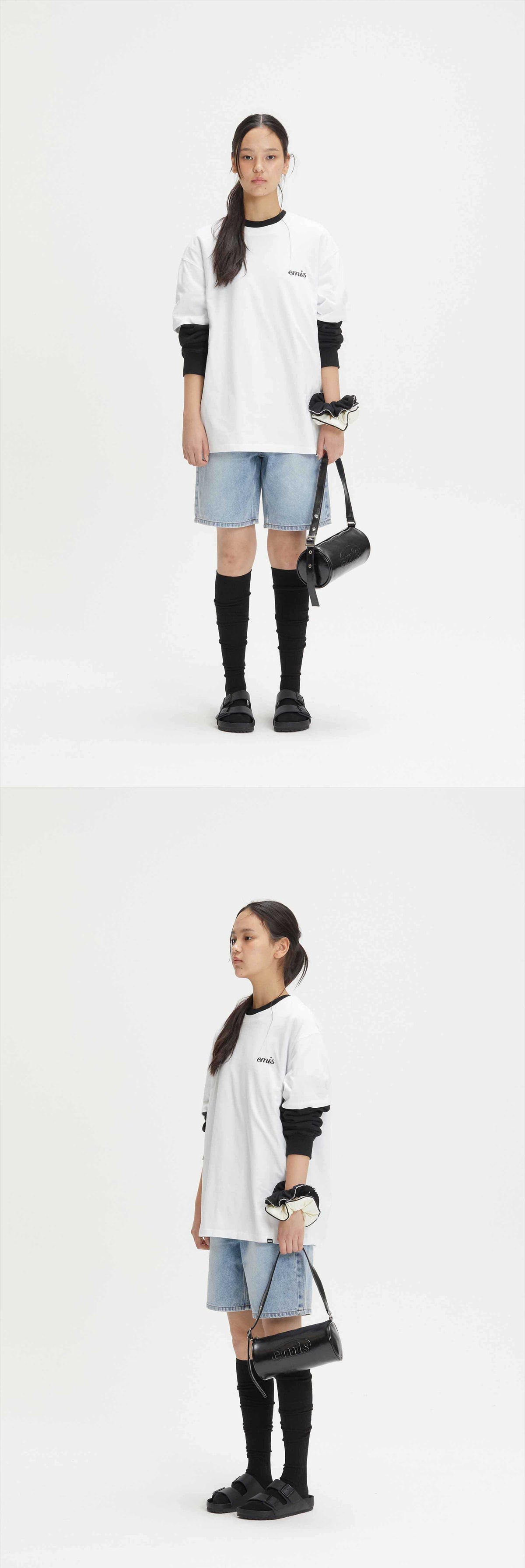 EMIS Embossed Barrel Bag-Black