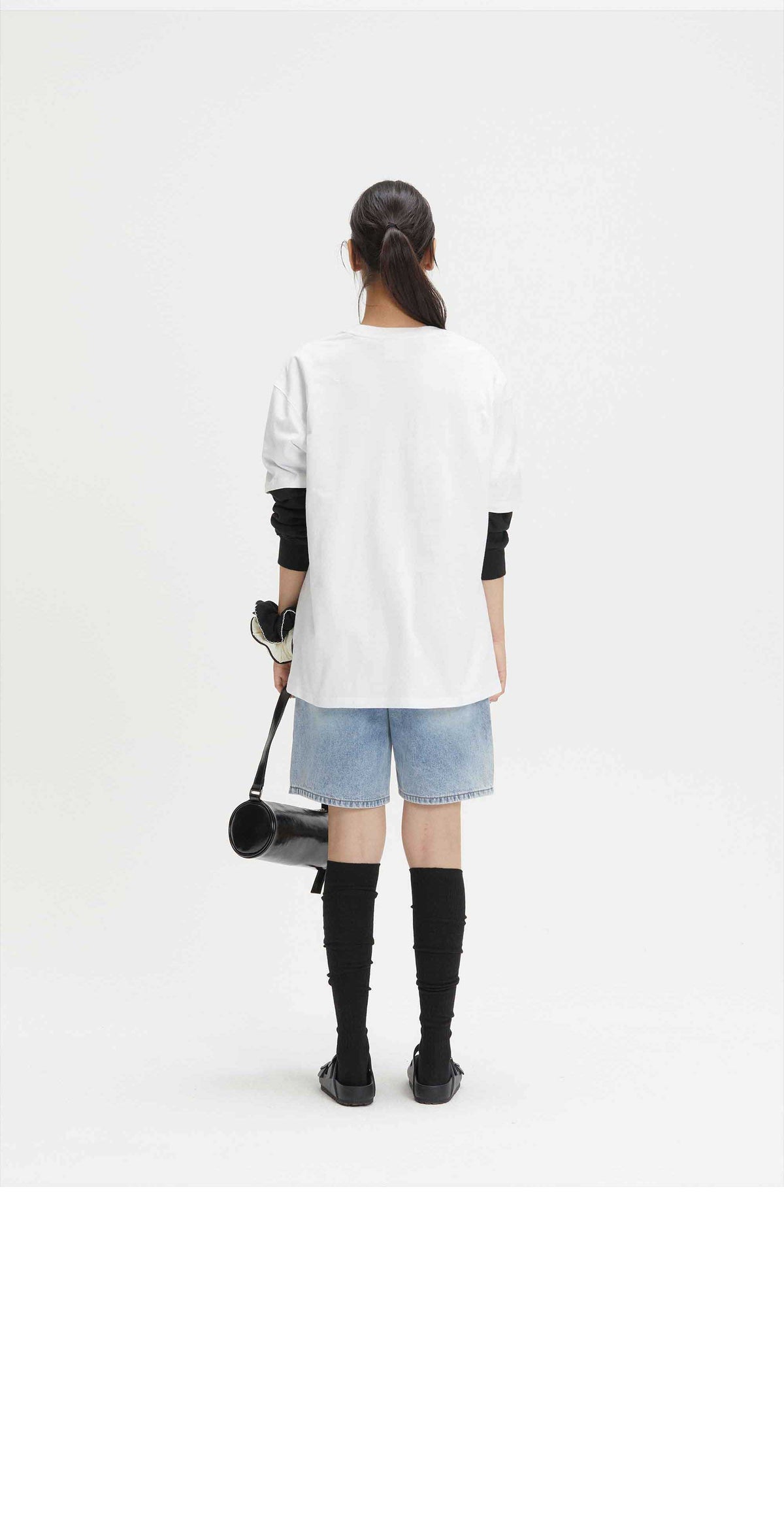 EMIS Embossed Barrel Bag-Black