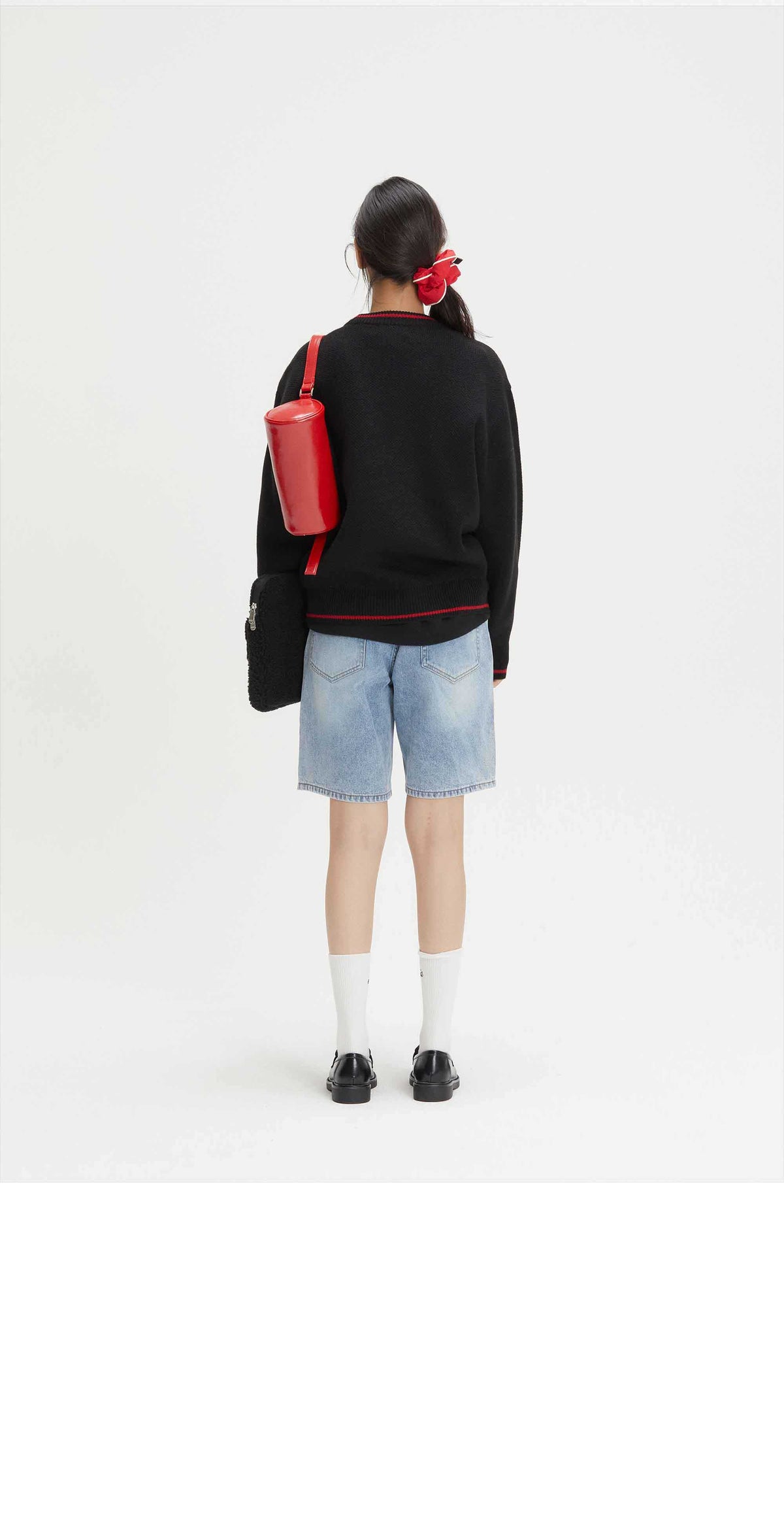 EMIS Embossed Barrel Bag-Red