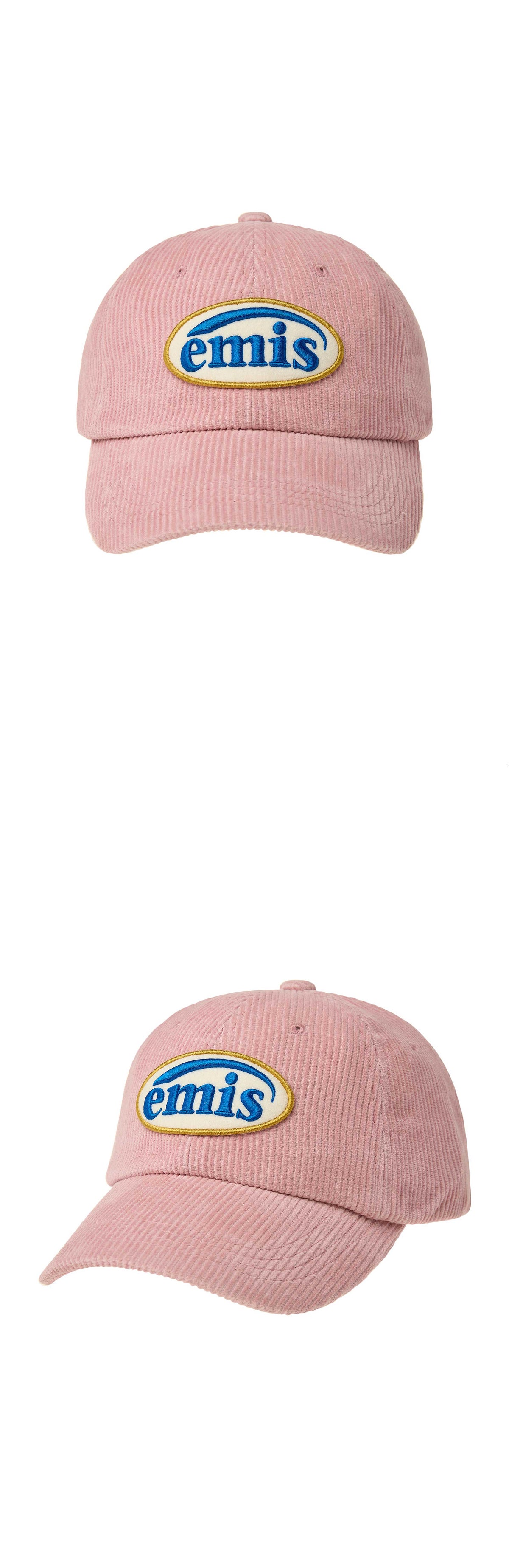 EMIS Corduroy Wappen Ball Cap (Renewal)-Pink
