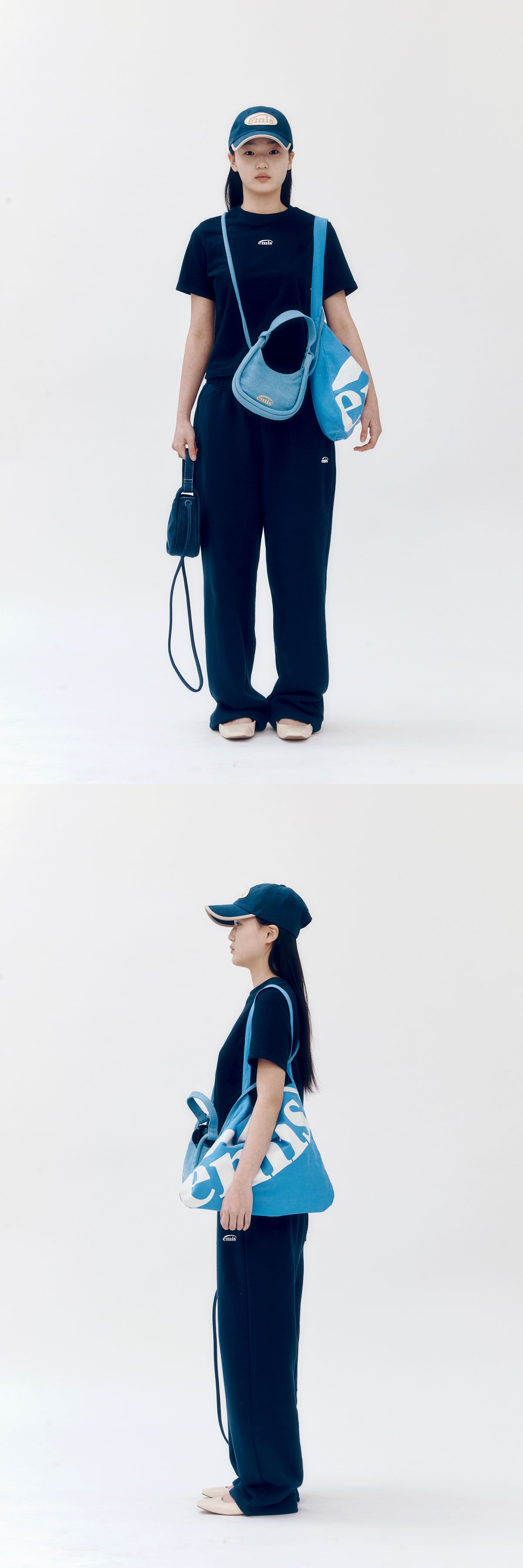 EMIS Denim Small Bag-Light Blue Denim
