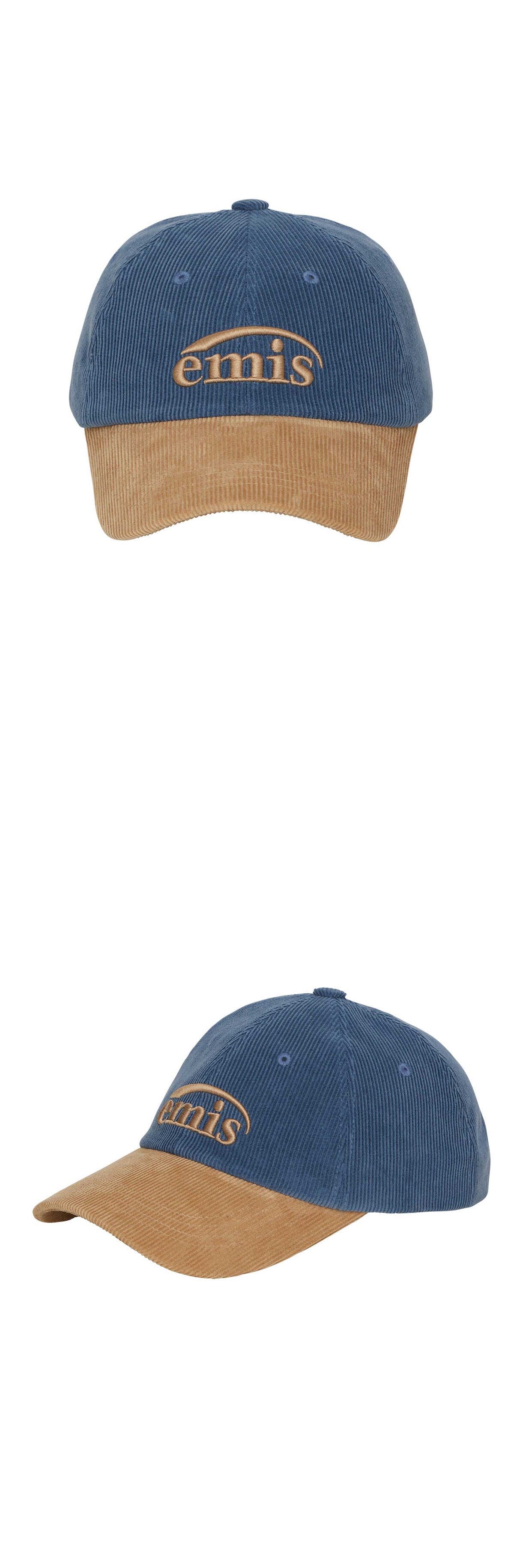 EMIS Corduroy Two-Tone Ball Cap-Blue