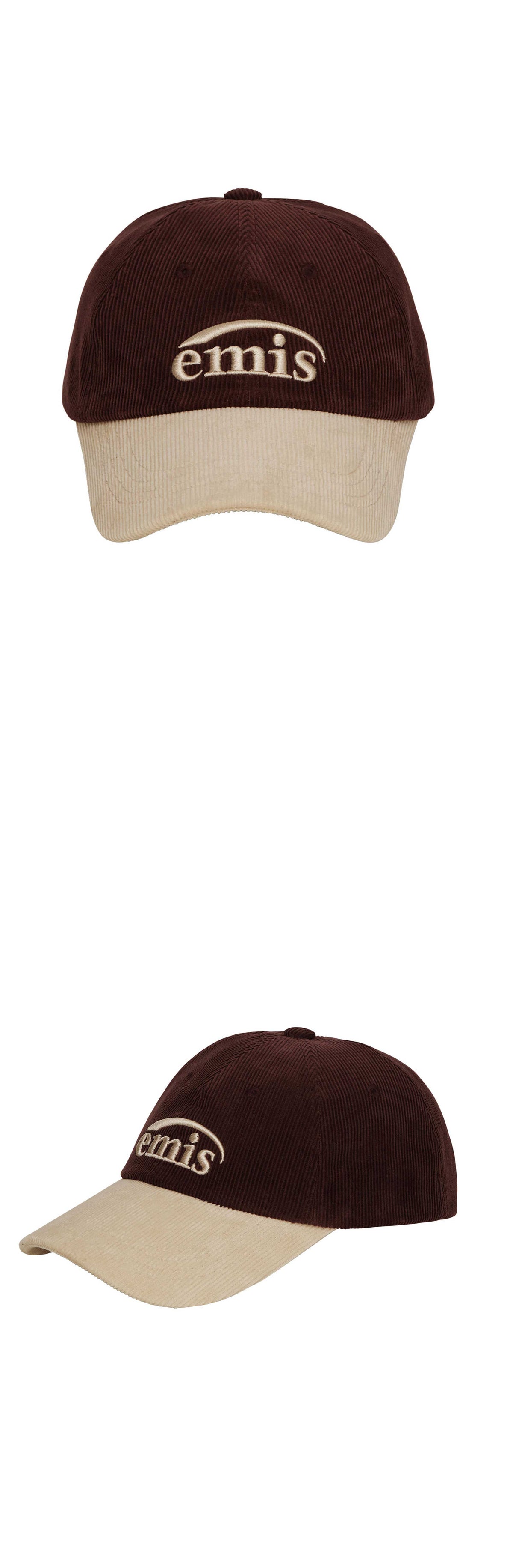 EMIS Corduroy Two-Tone Ball Cap-Wine