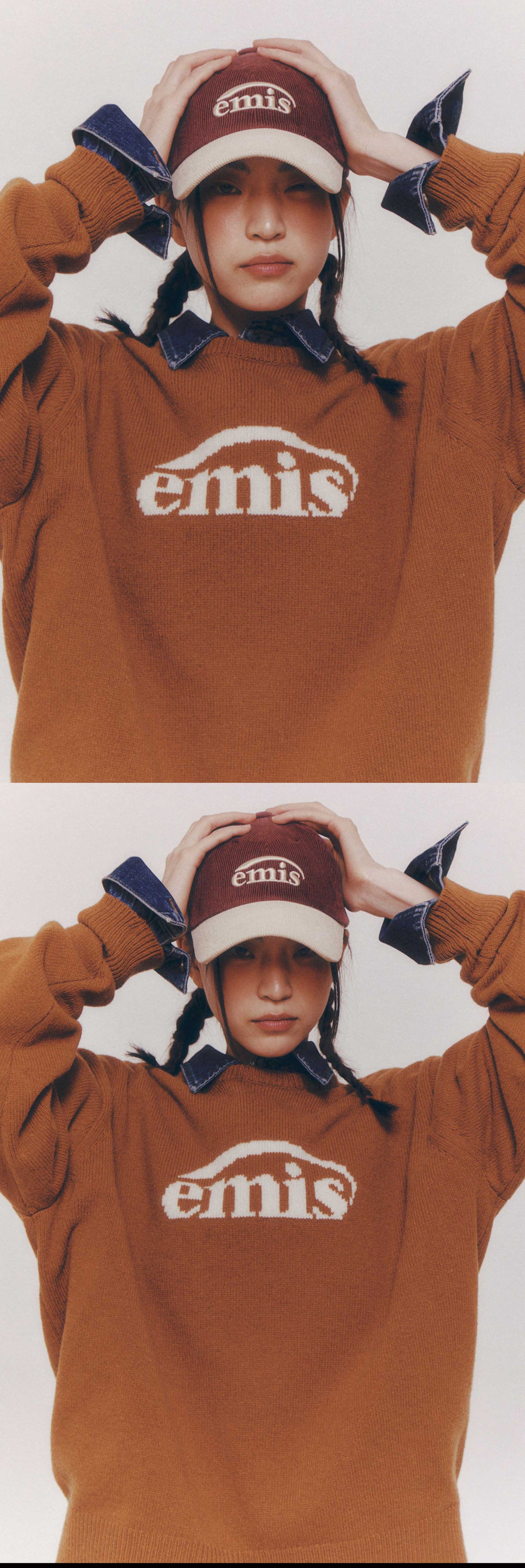 EMIS Corduroy Two-Tone Ball Cap-Wine