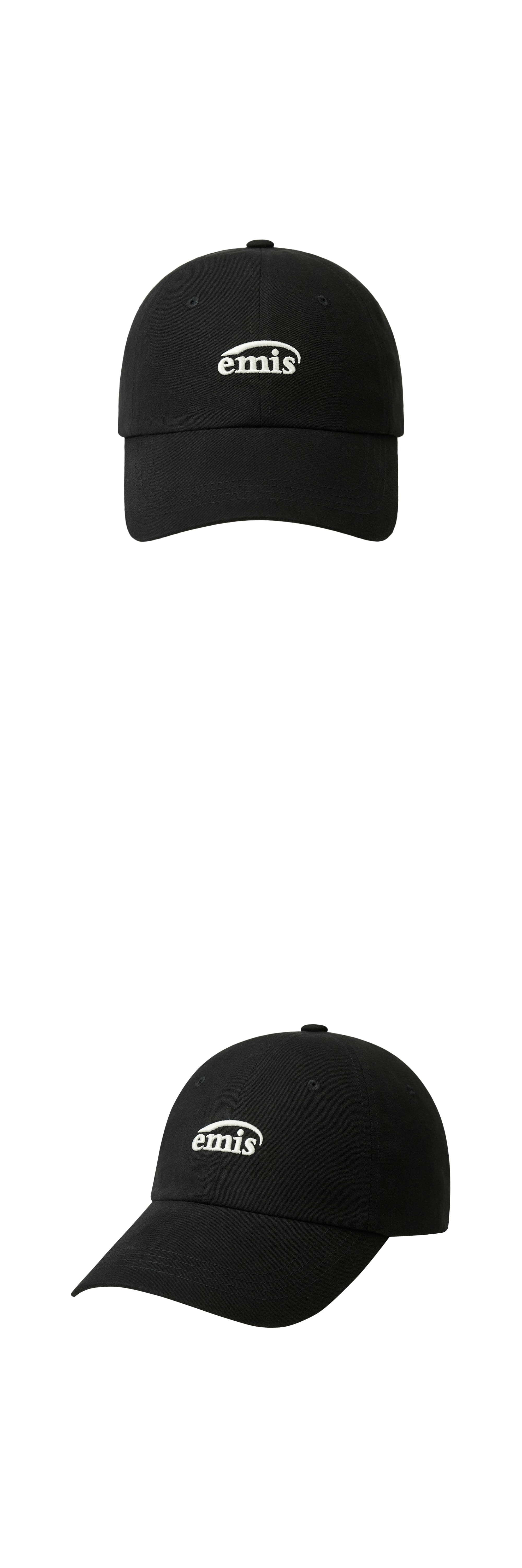 Emis Small Logo Ball Cap-Black