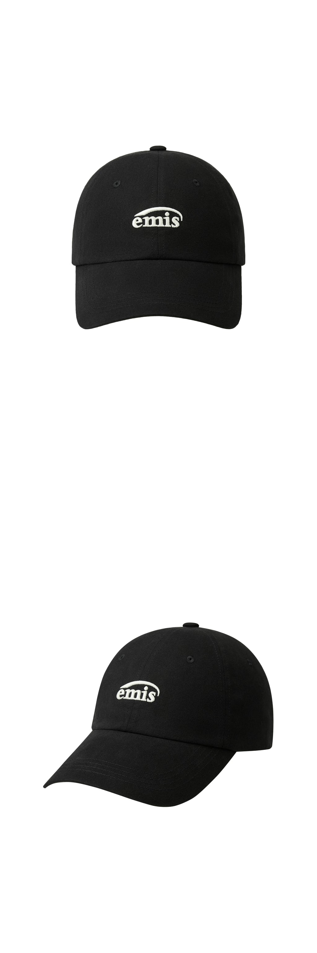 Emis Small Logo Ball Cap-Black