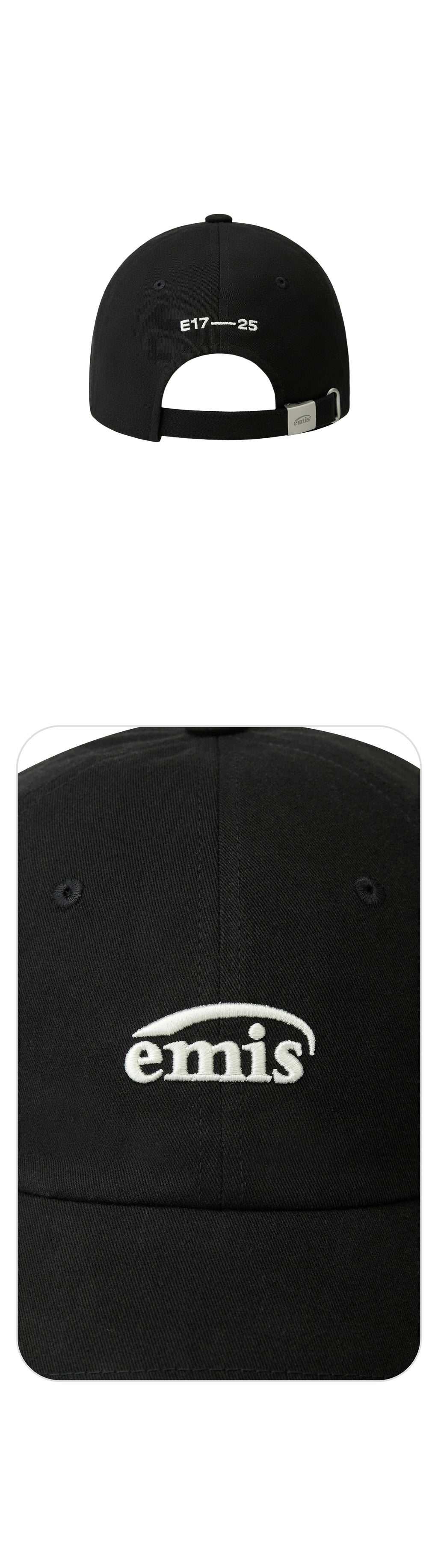 Emis Small Logo Ball Cap-Black