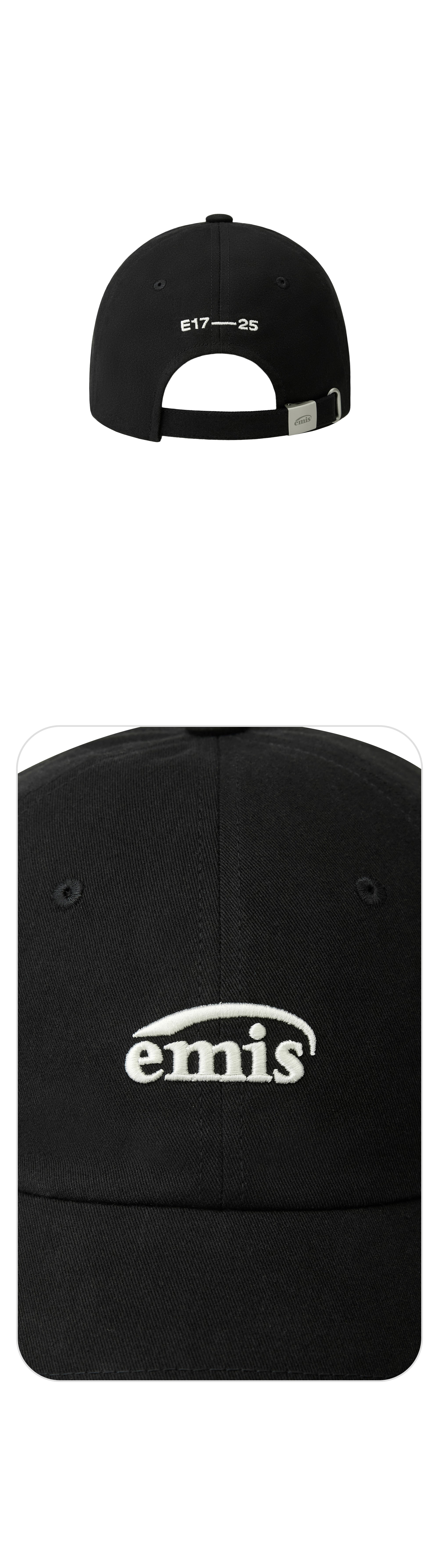 Emis Small Logo Ball Cap-Black