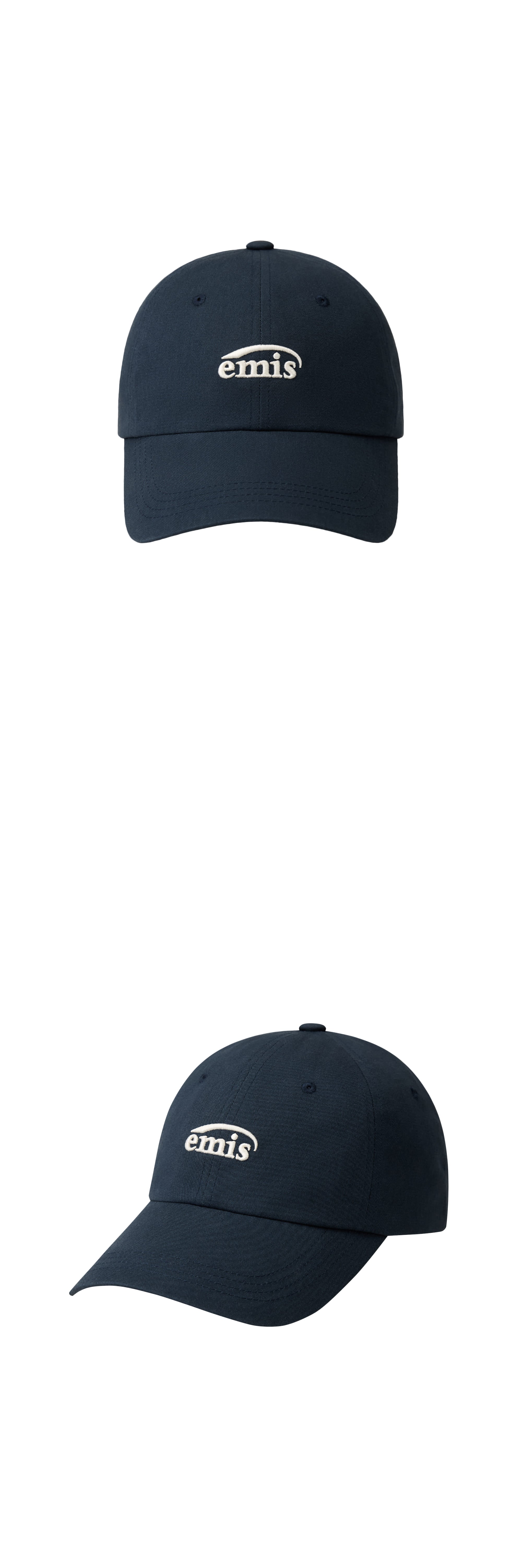 Emis Small Logo Ball Cap-Navy