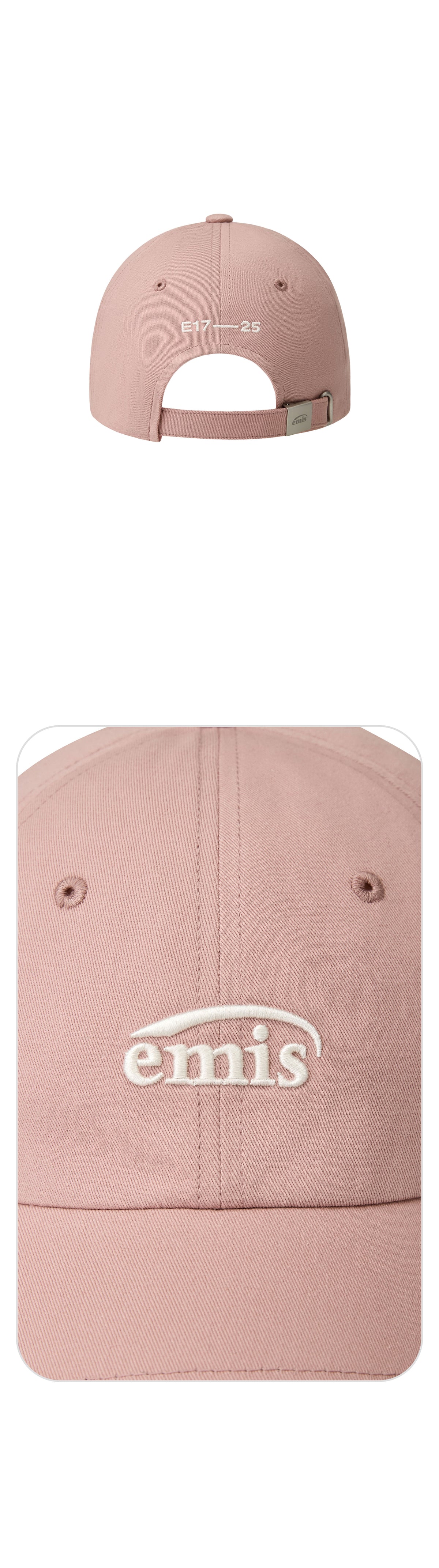 EMIS Small Logo Ball Cap-Pink