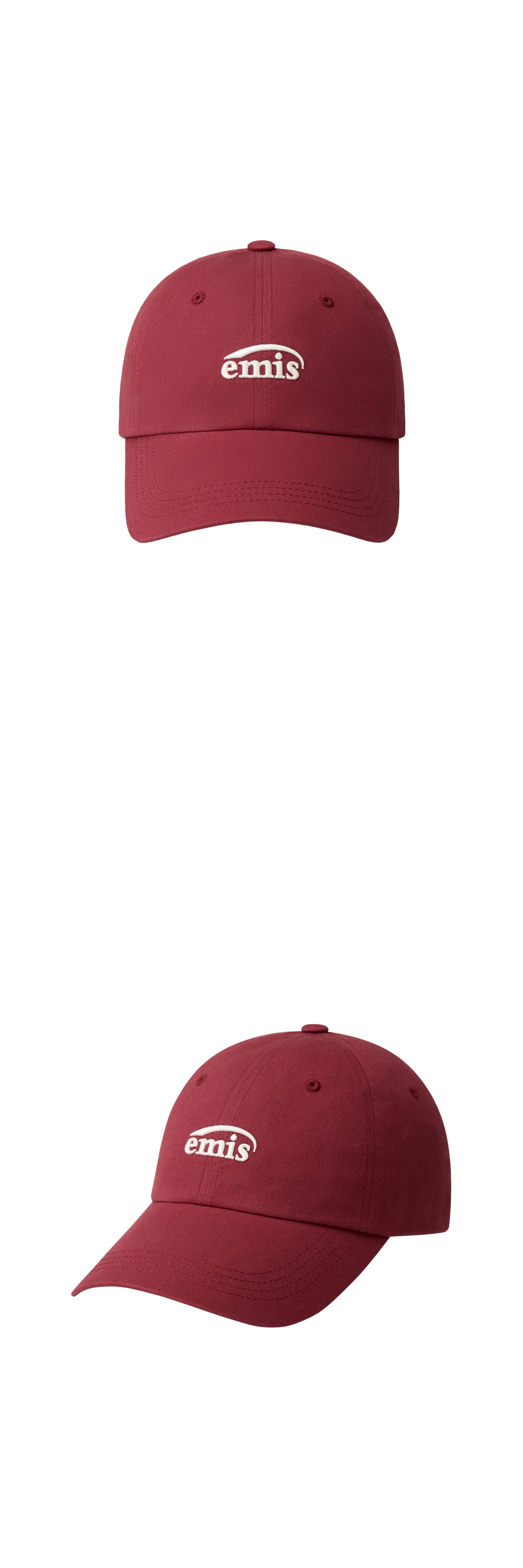 Emis Small Logo Ball Cap-Red