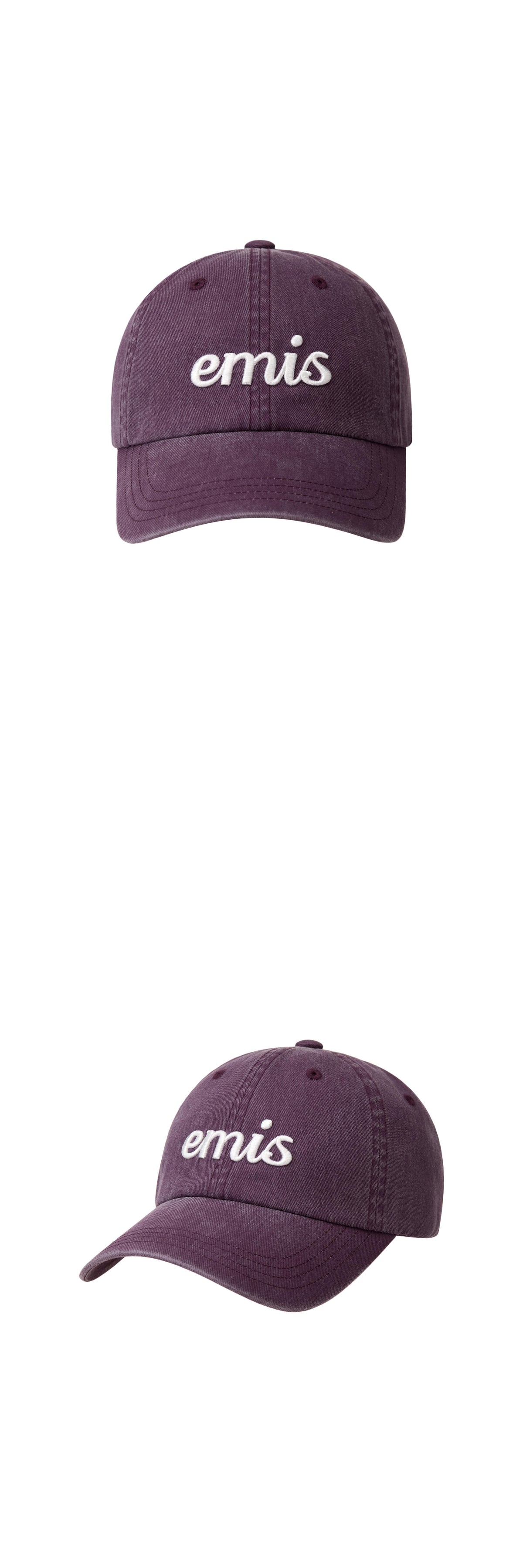 Emis Vintage Pigment Ball Cap-Violet