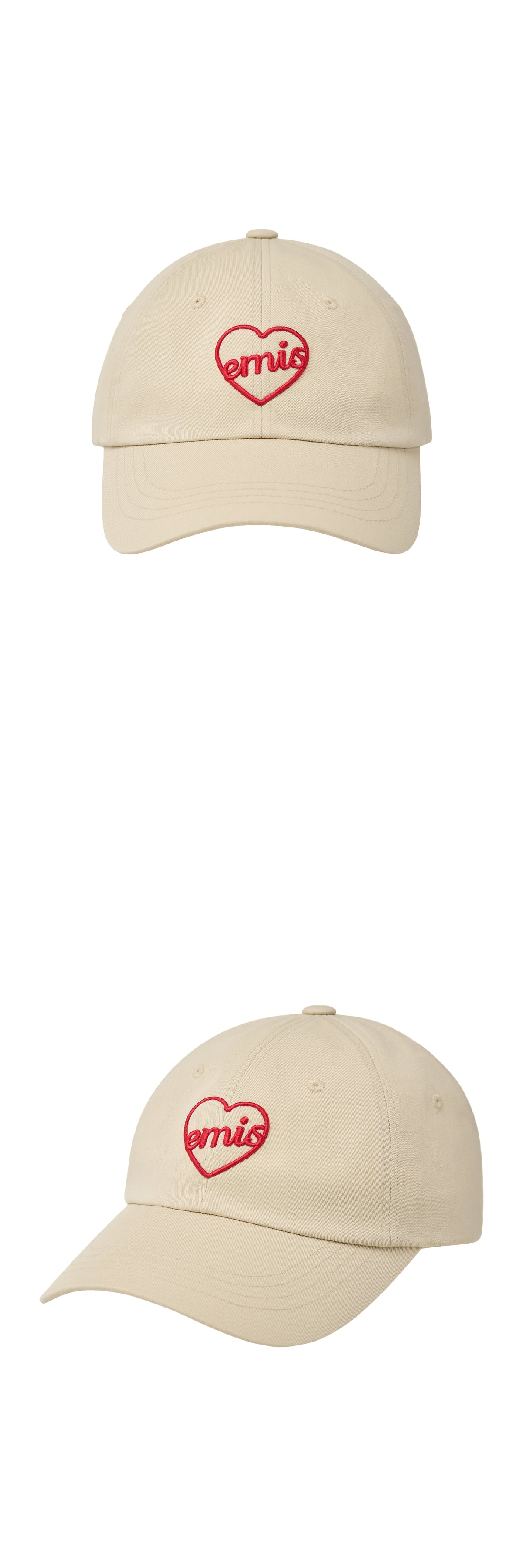 EMIS Heart Ball Cap-Light Beige