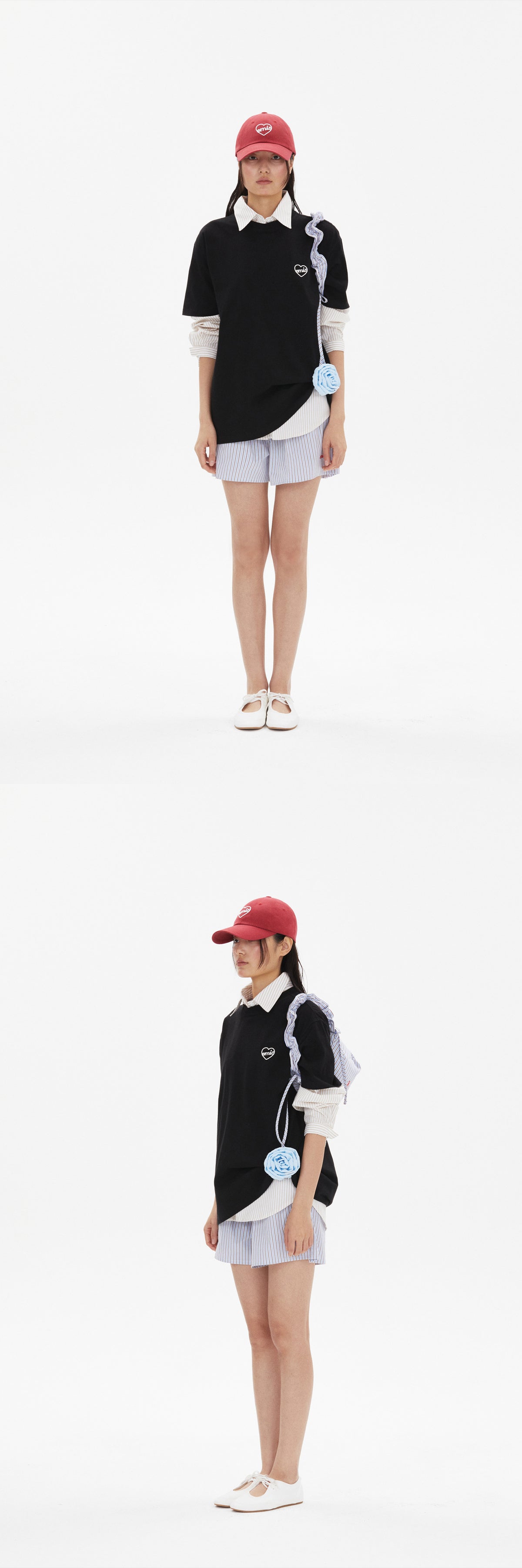 EMIS Heart Ball Cap-Red