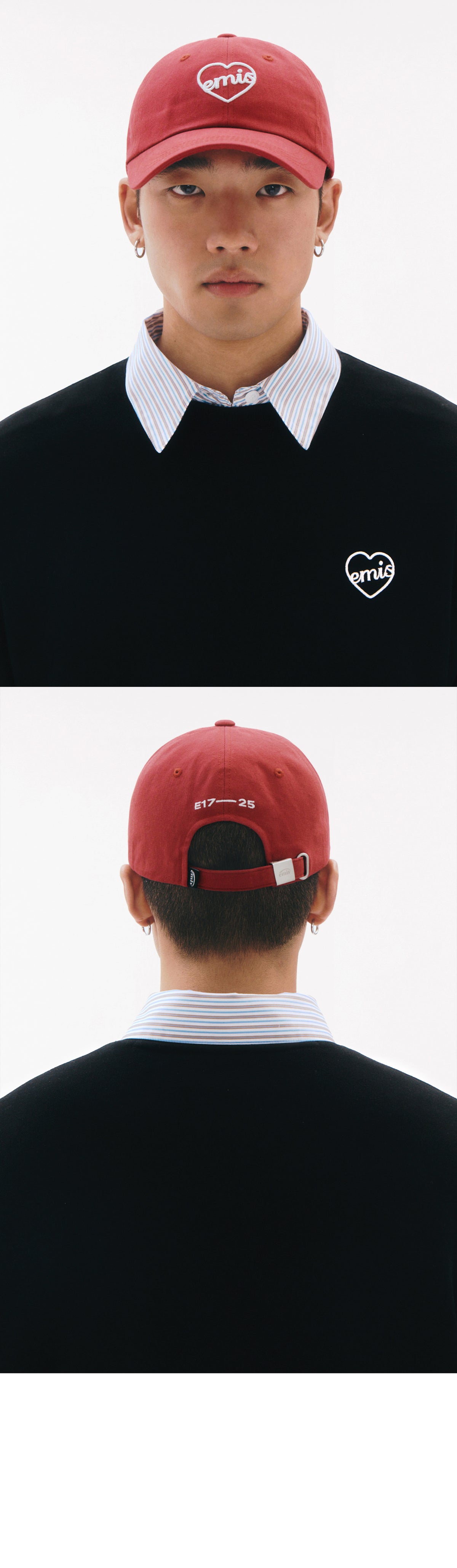 EMIS Heart Ball Cap-Red